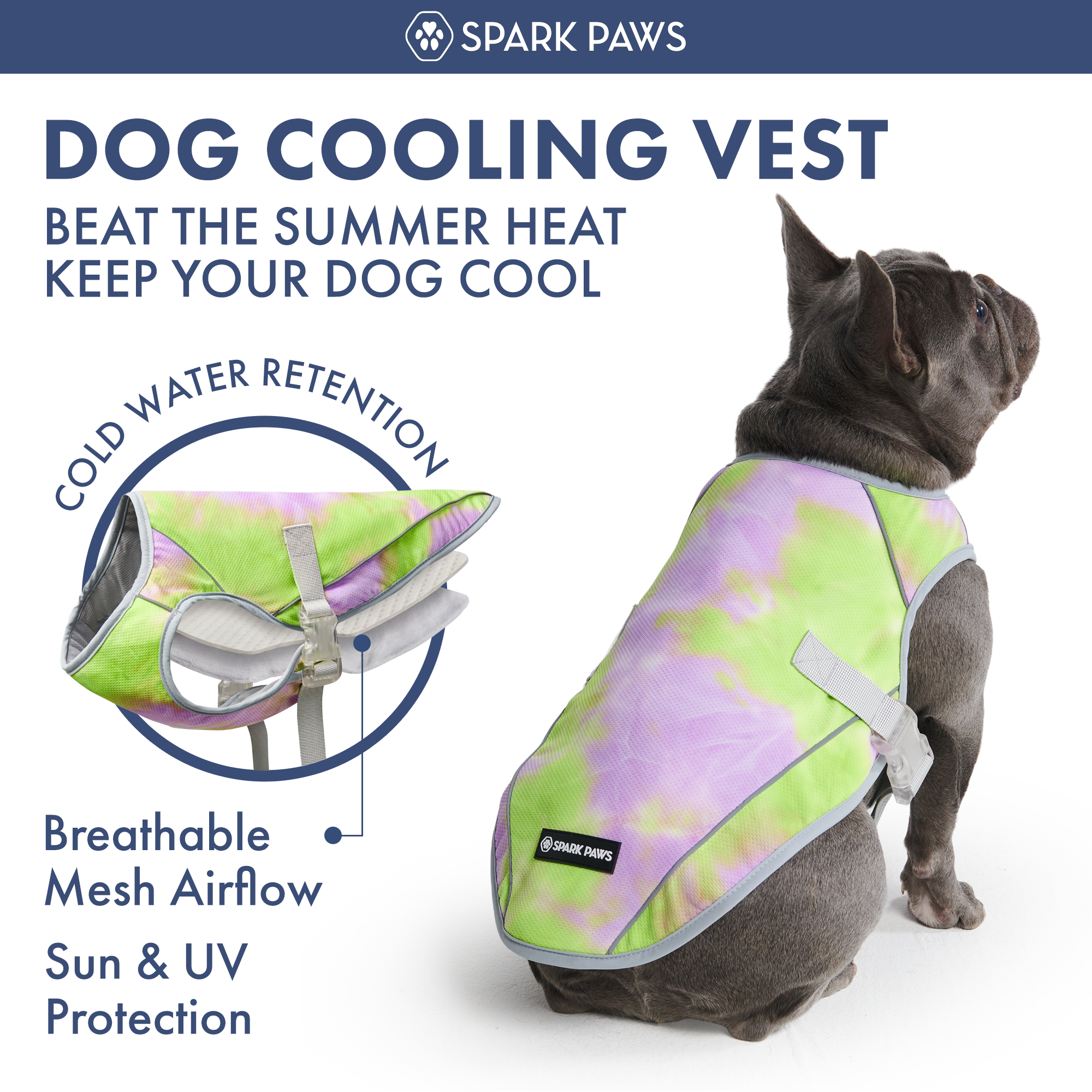 Dog Cooling Vest - Neon Purple - Image 10