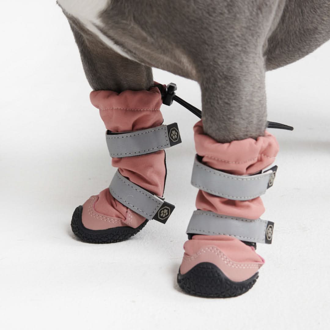 Dog Rainboots. Waterproof Dog Shoes - Pink - Image 5