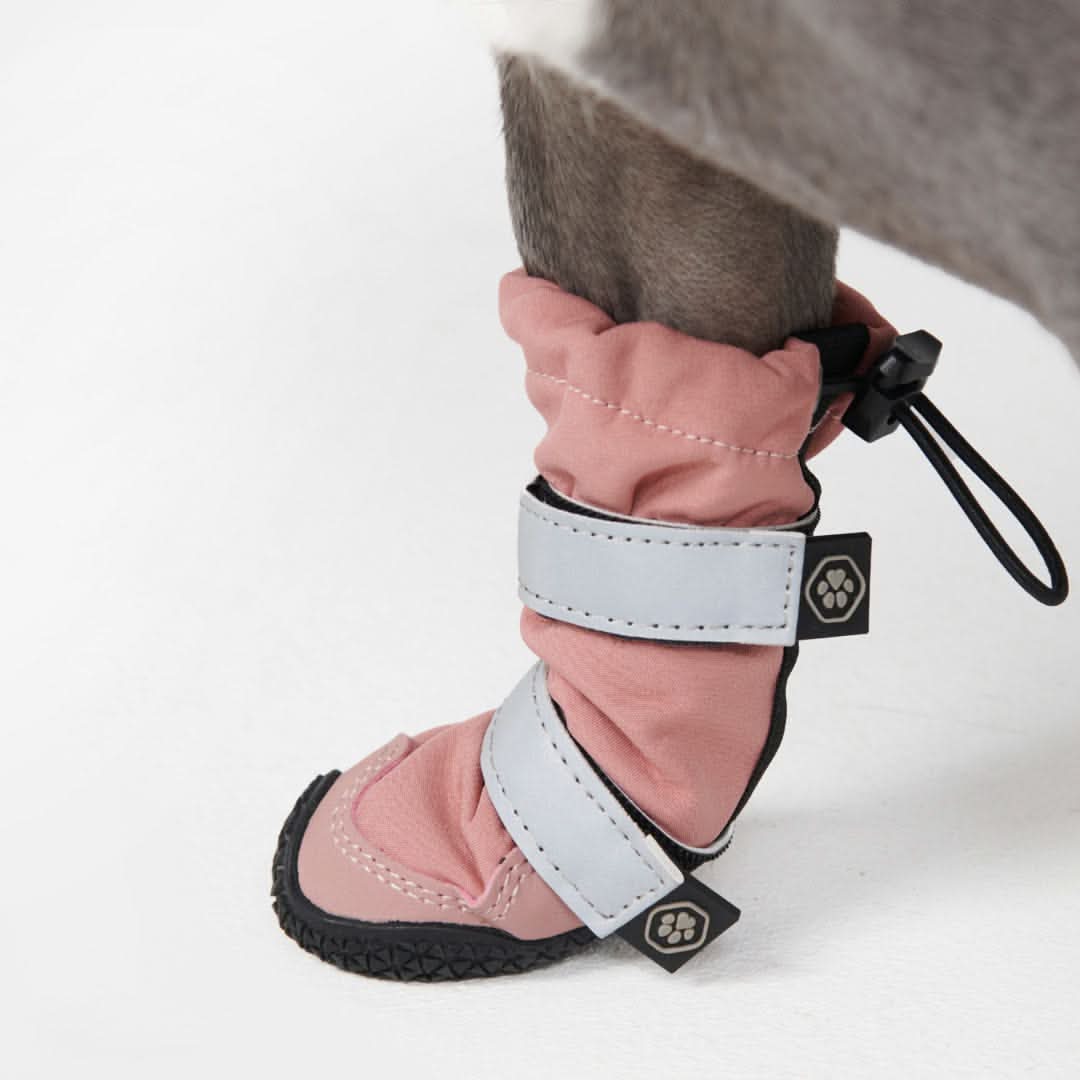 Dog Rainboots. Waterproof Dog Shoes - Pink - Image 4