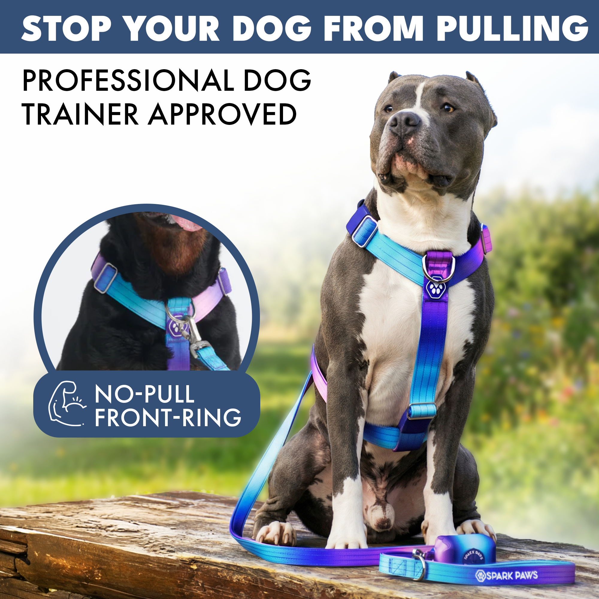 Comfort Control No-Pull Dog Harness - 90s Retro - Image 3