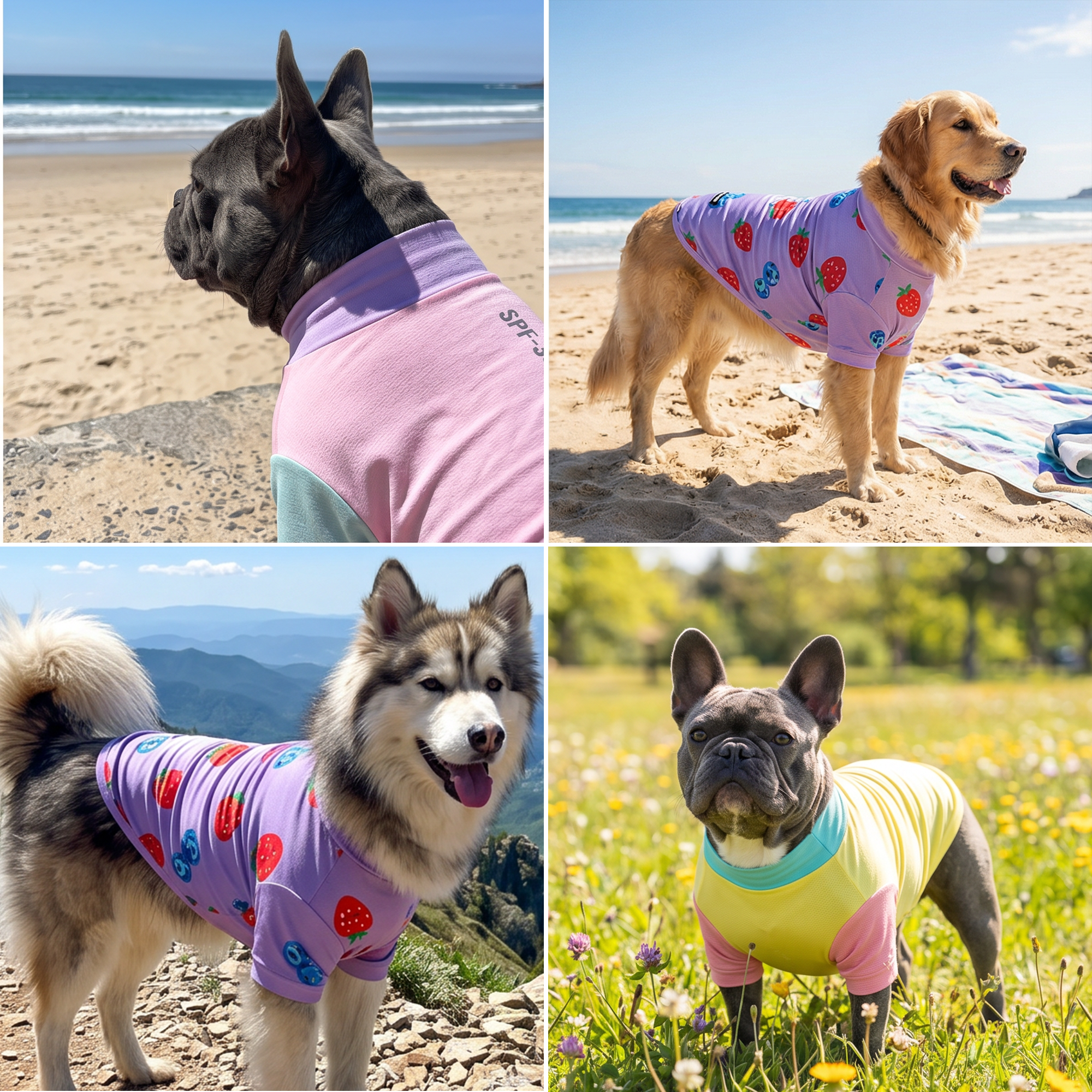 Sunblock Dog T-Shirt (3-pack) - Gelato. Yuzu. Berries - Image 9