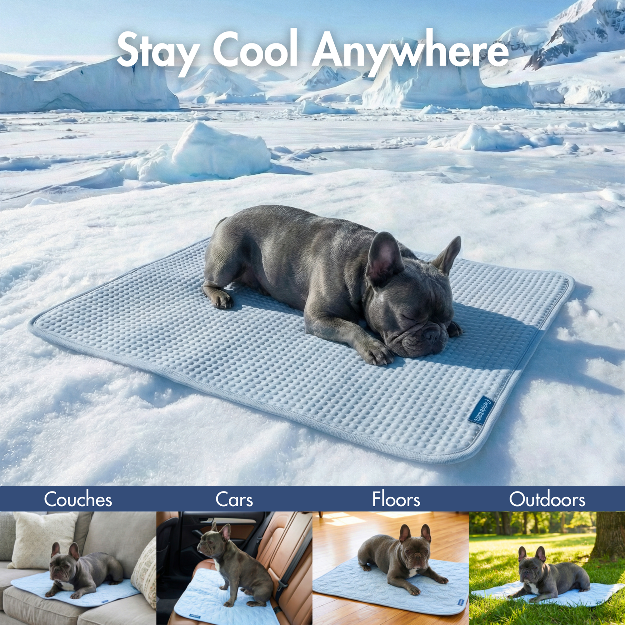 Frostcore™ Cooling Mat - Waffle Blue - Image 10