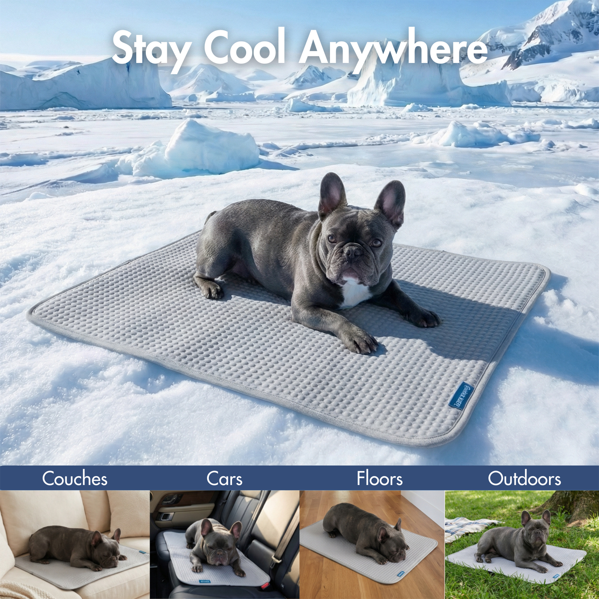 Frostcore™ Cooling Mat - Waffle Grey - Image 10