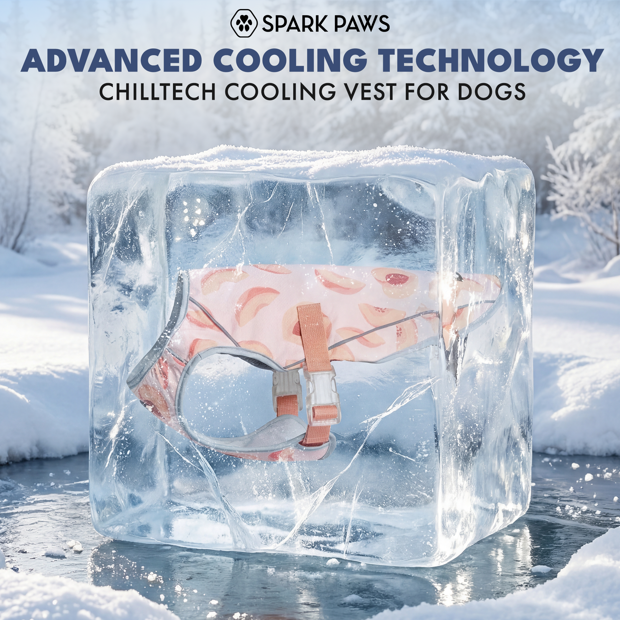 Dog Cooling Vest - Peaches - Image 11