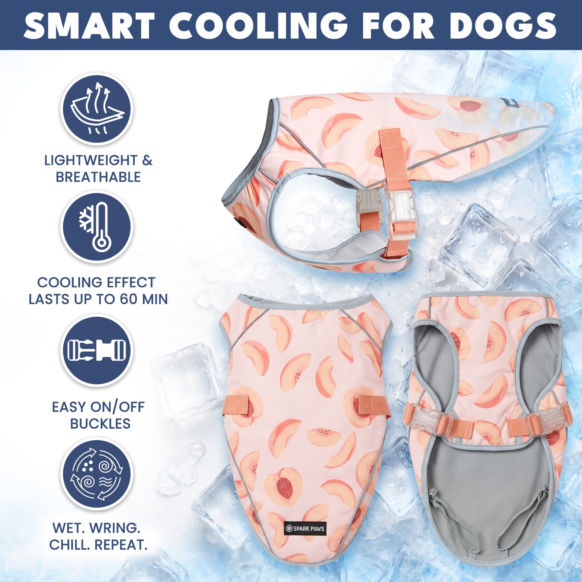 Dog Cooling Vest - Peaches - Image 7