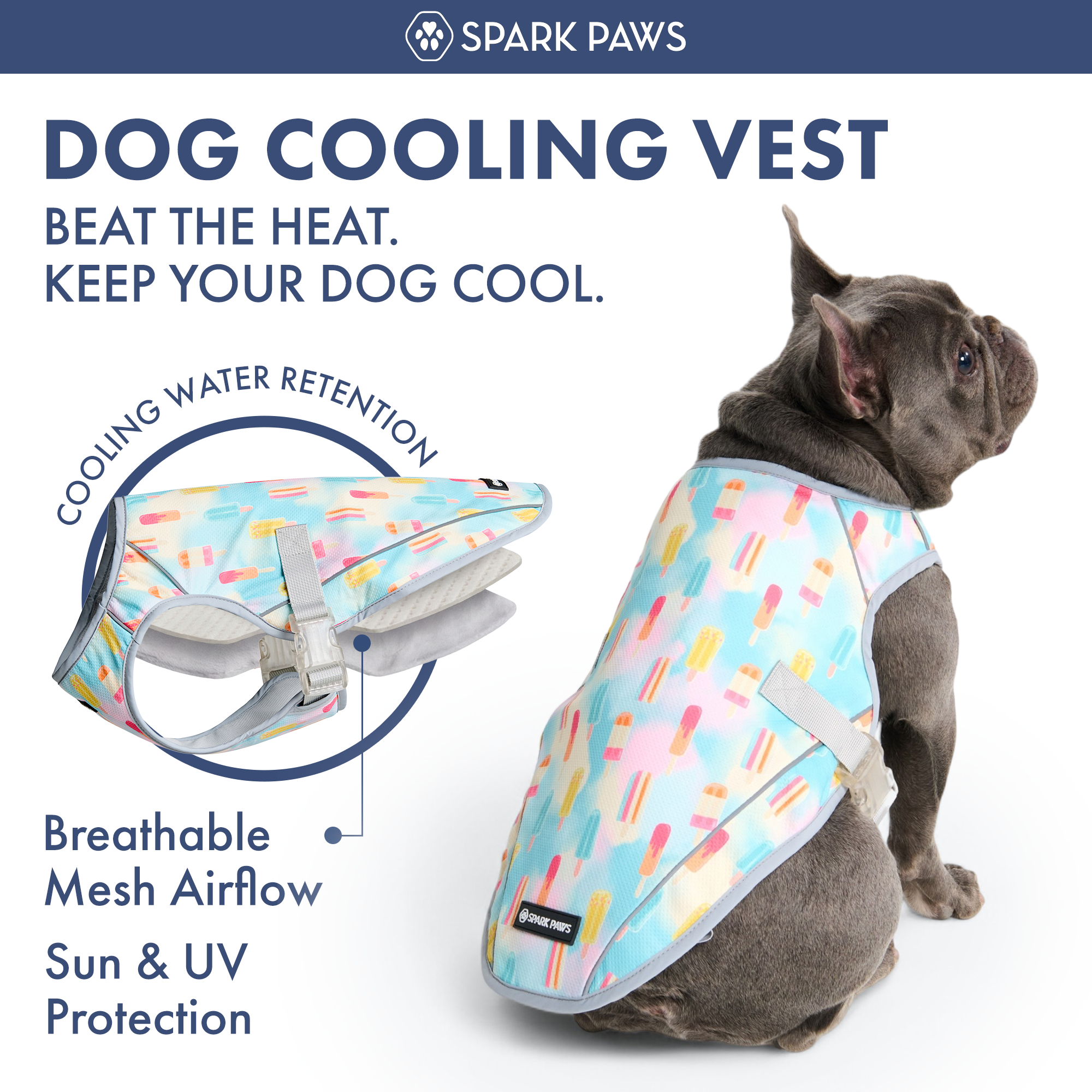 Dog Cooling Vest - Popsicles - Image 10