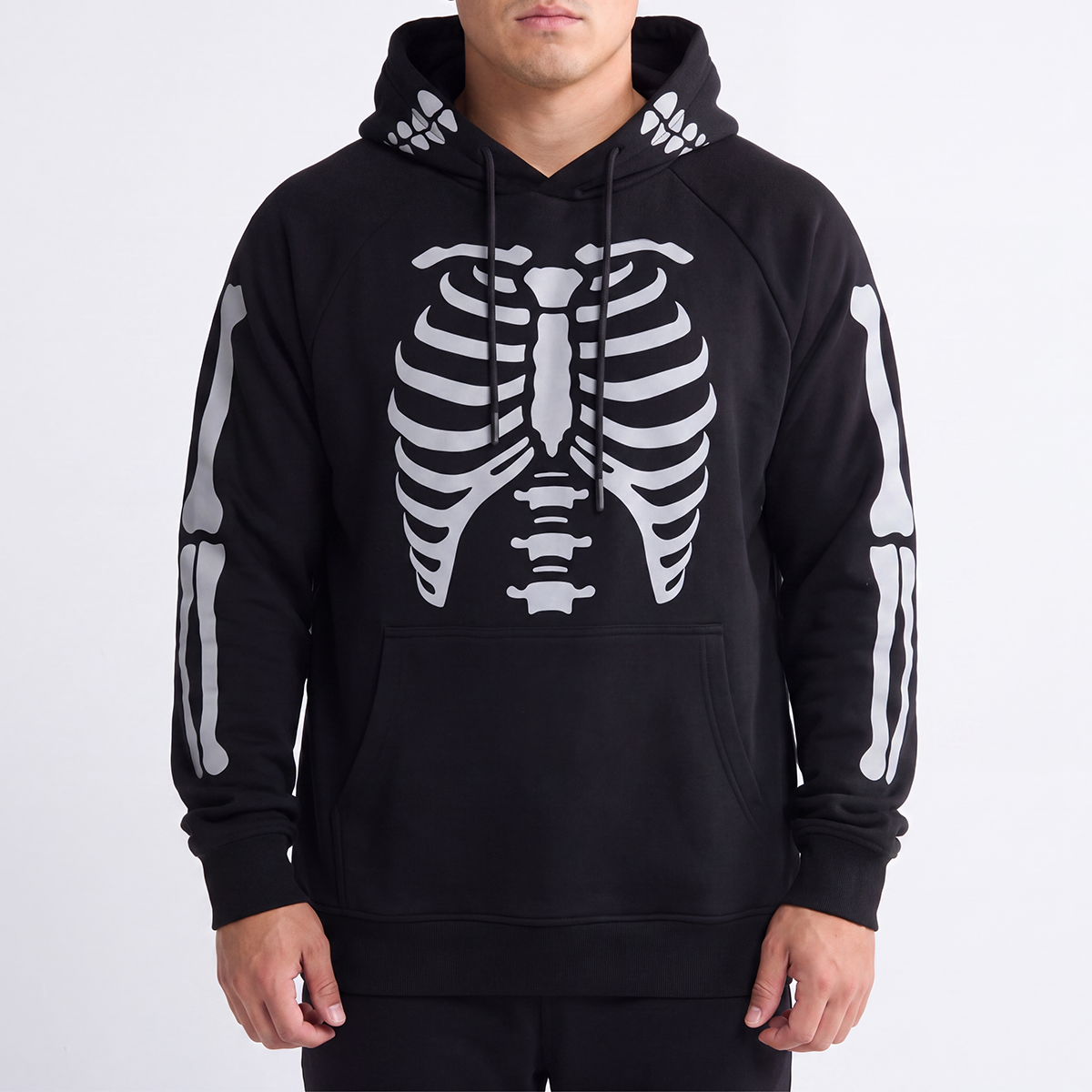 Halloween Human Hoodie - Reflective Skeleton - Image 4
