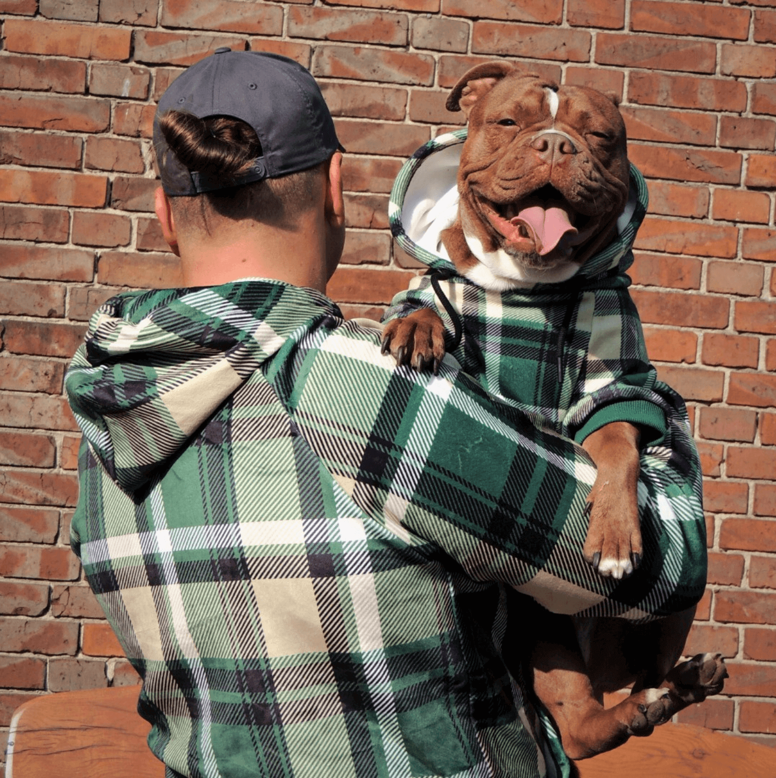 Green Plaid Human Hoodie - Image 5
