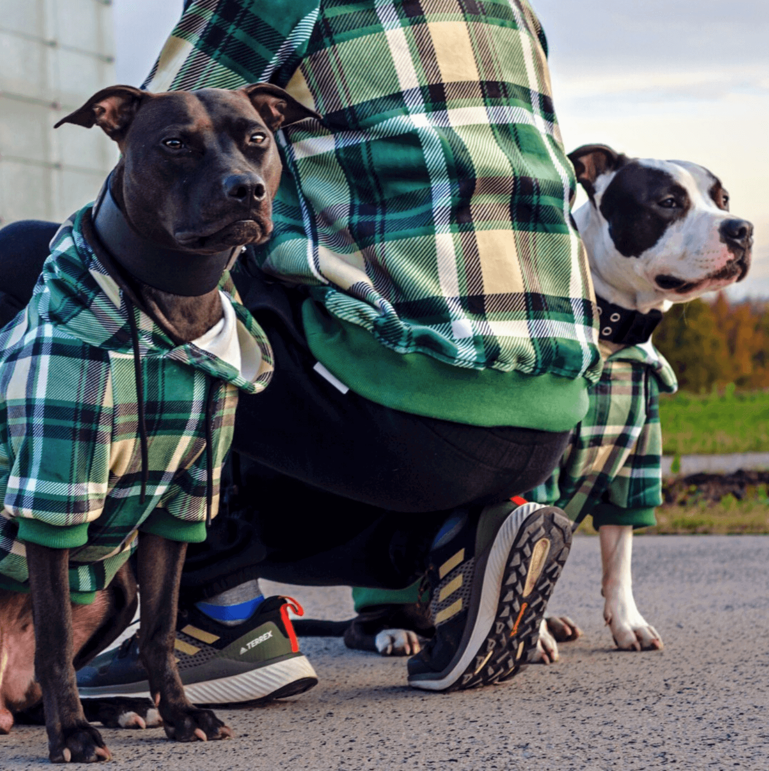 Green Plaid Human Hoodie - Image 4