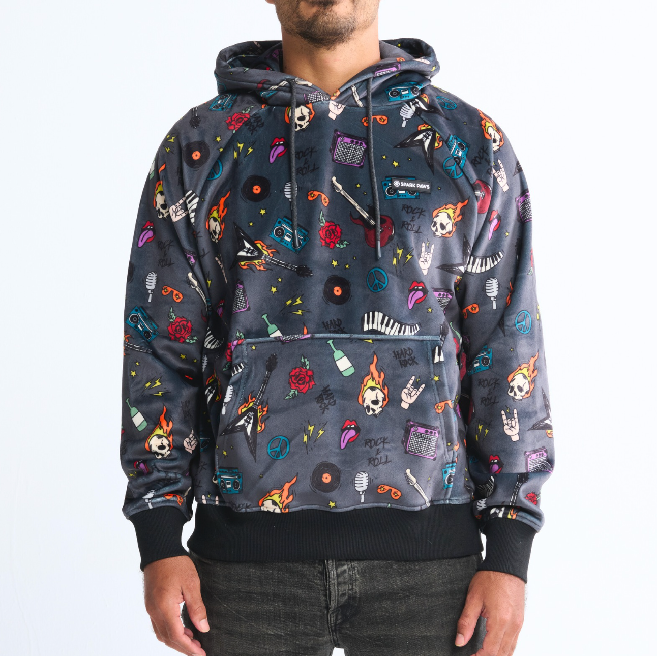 Rock and Roll Human Hoodie - Image 2