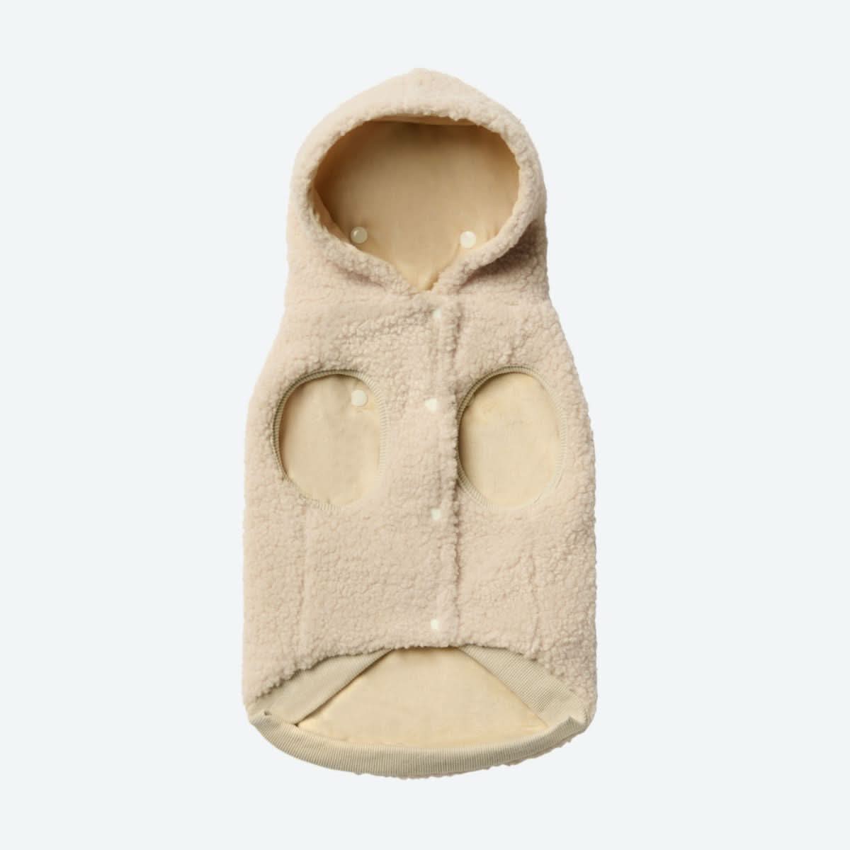 Teddy Sherpa Dog Jacket - Beige - Image 2