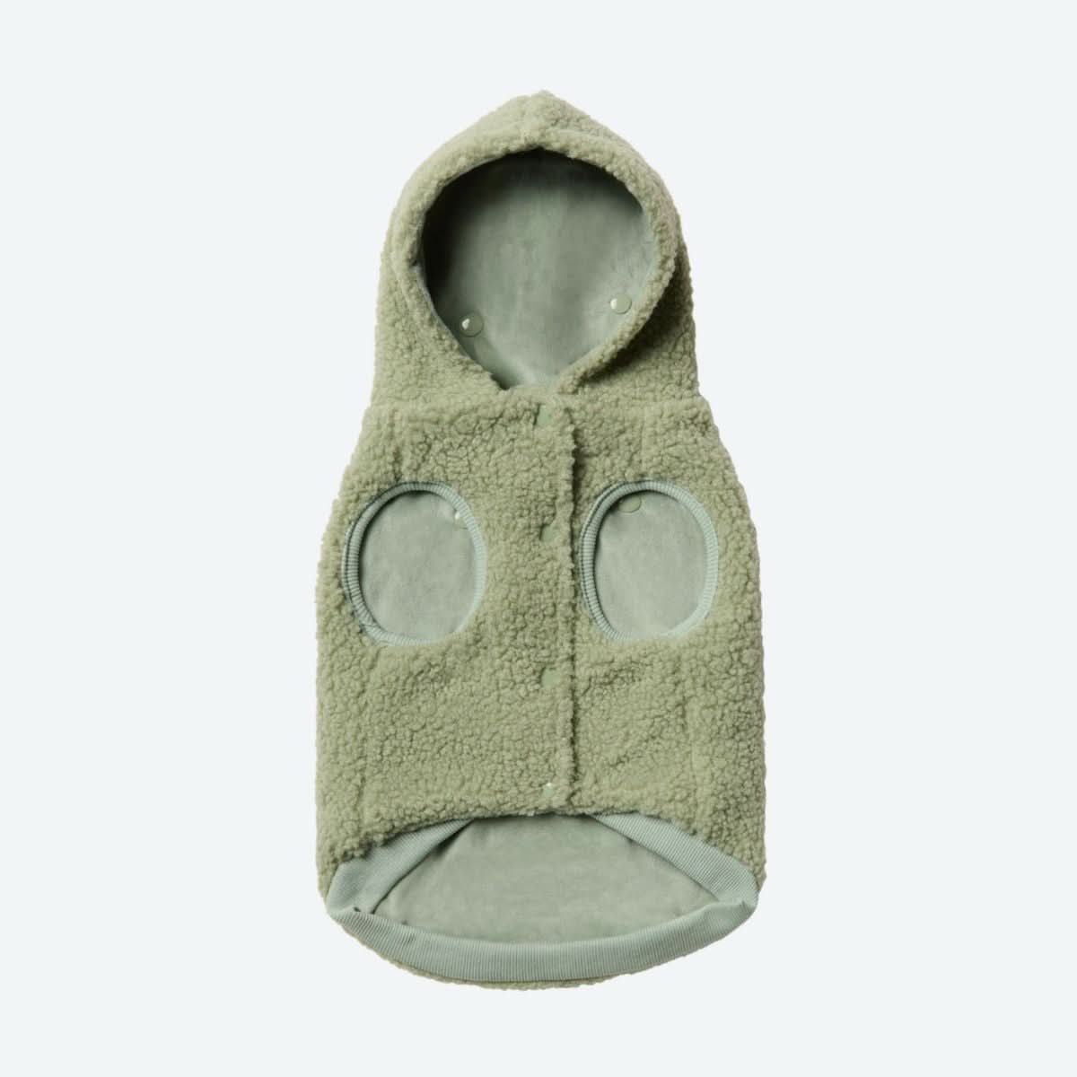 Teddy Sherpa Dog Jacket - Light Green - Image 8