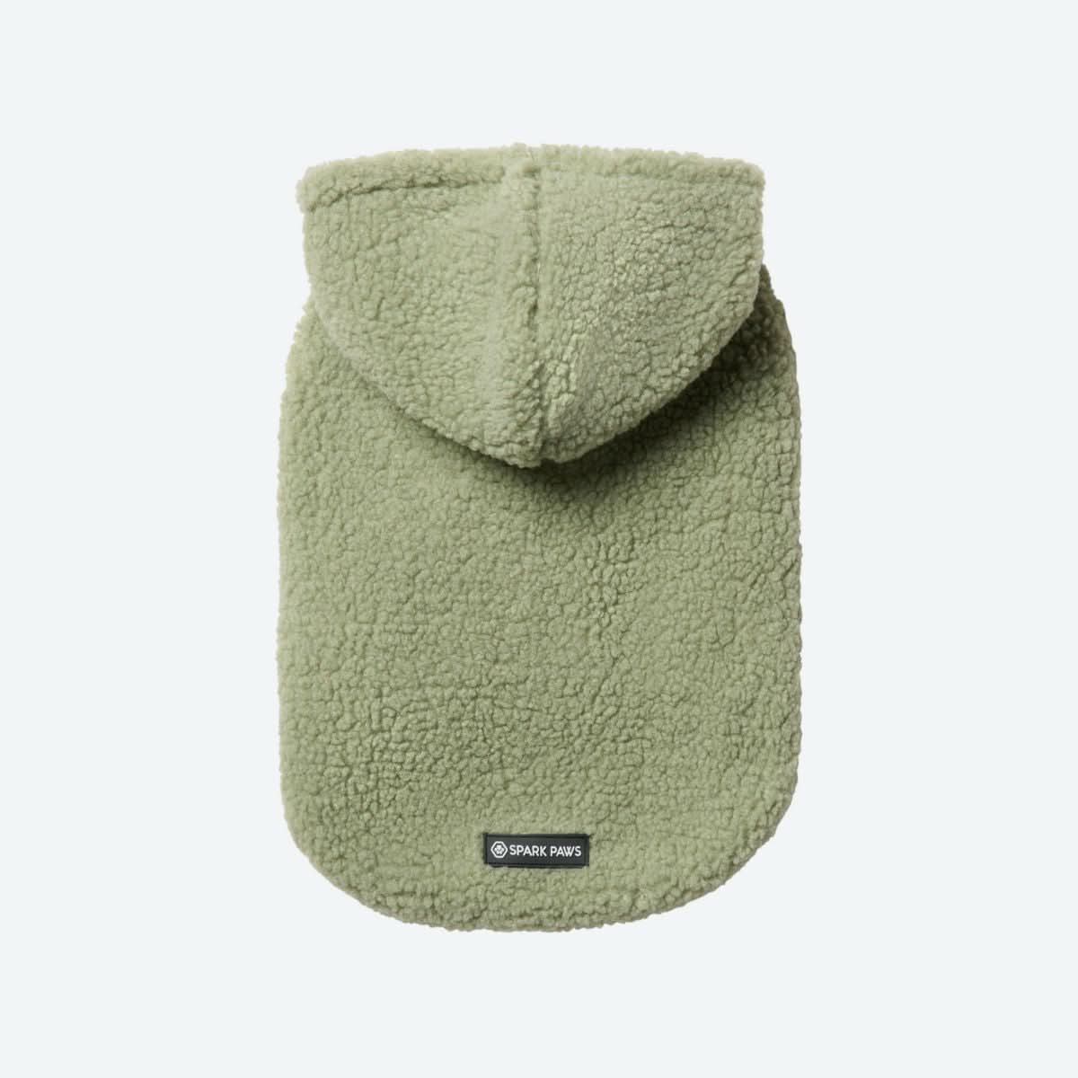 Teddy Sherpa Dog Jacket - Light Green - Image 10