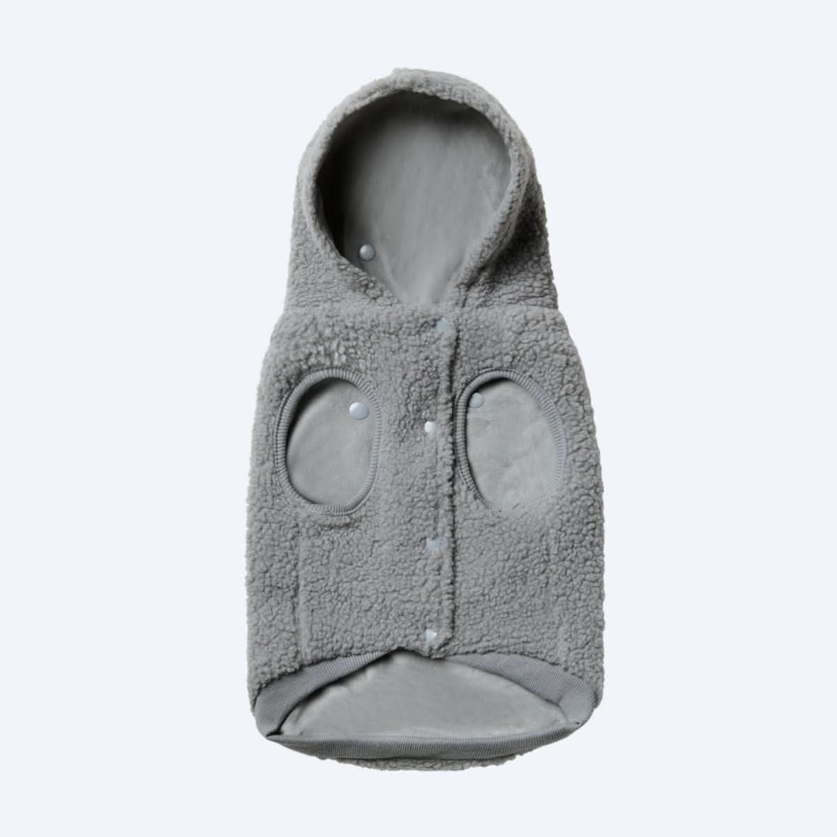 Teddy Sherpa Dog Jacket - Silver Gray - Image 8
