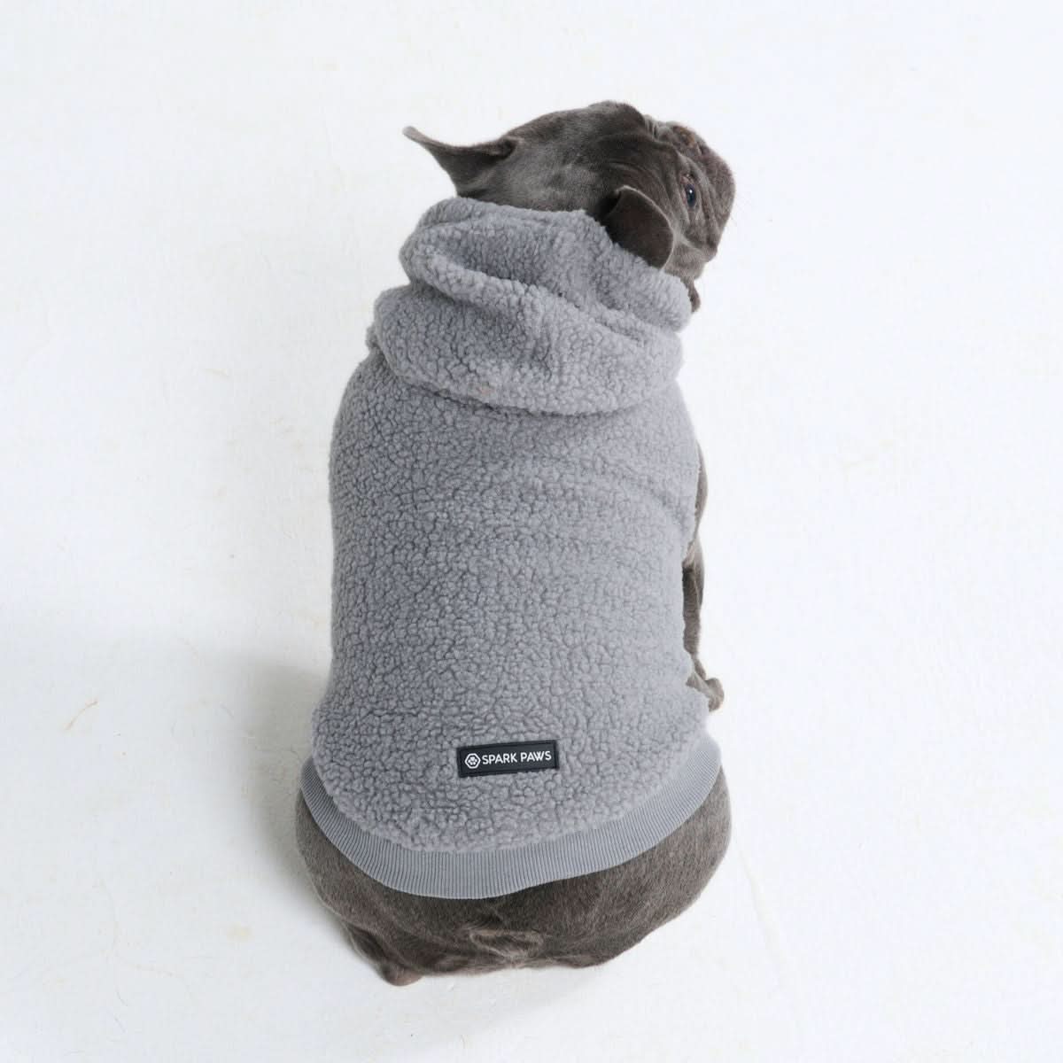 Teddy Sherpa Dog Jacket - Silver Gray - Image 11
