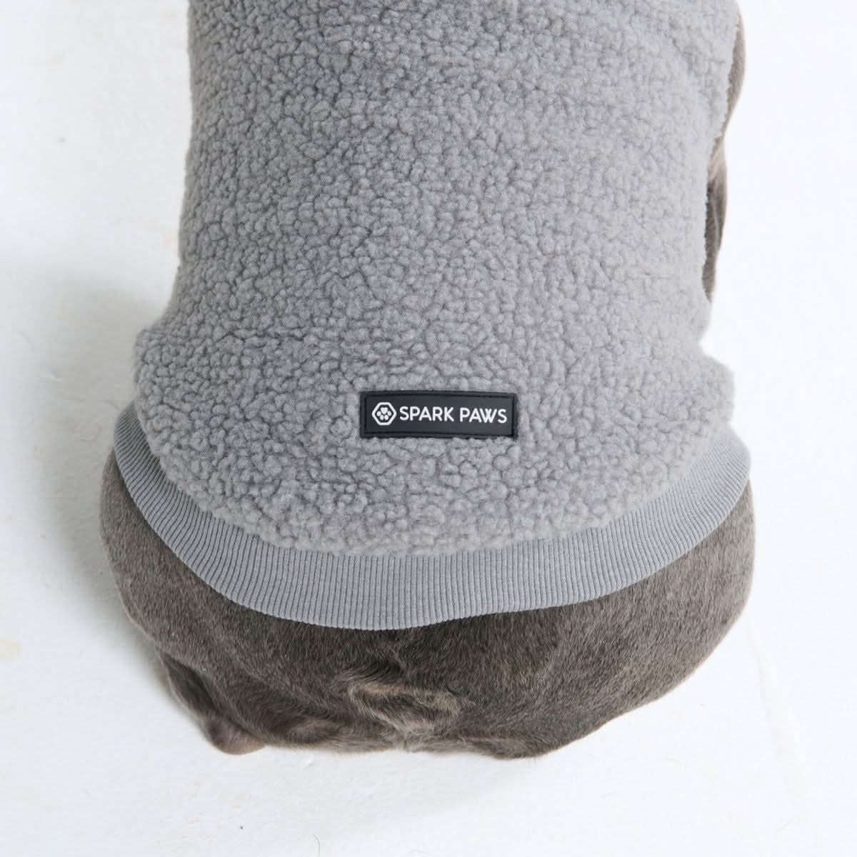 Teddy Sherpa Dog Jacket - Silver Gray - Image 12