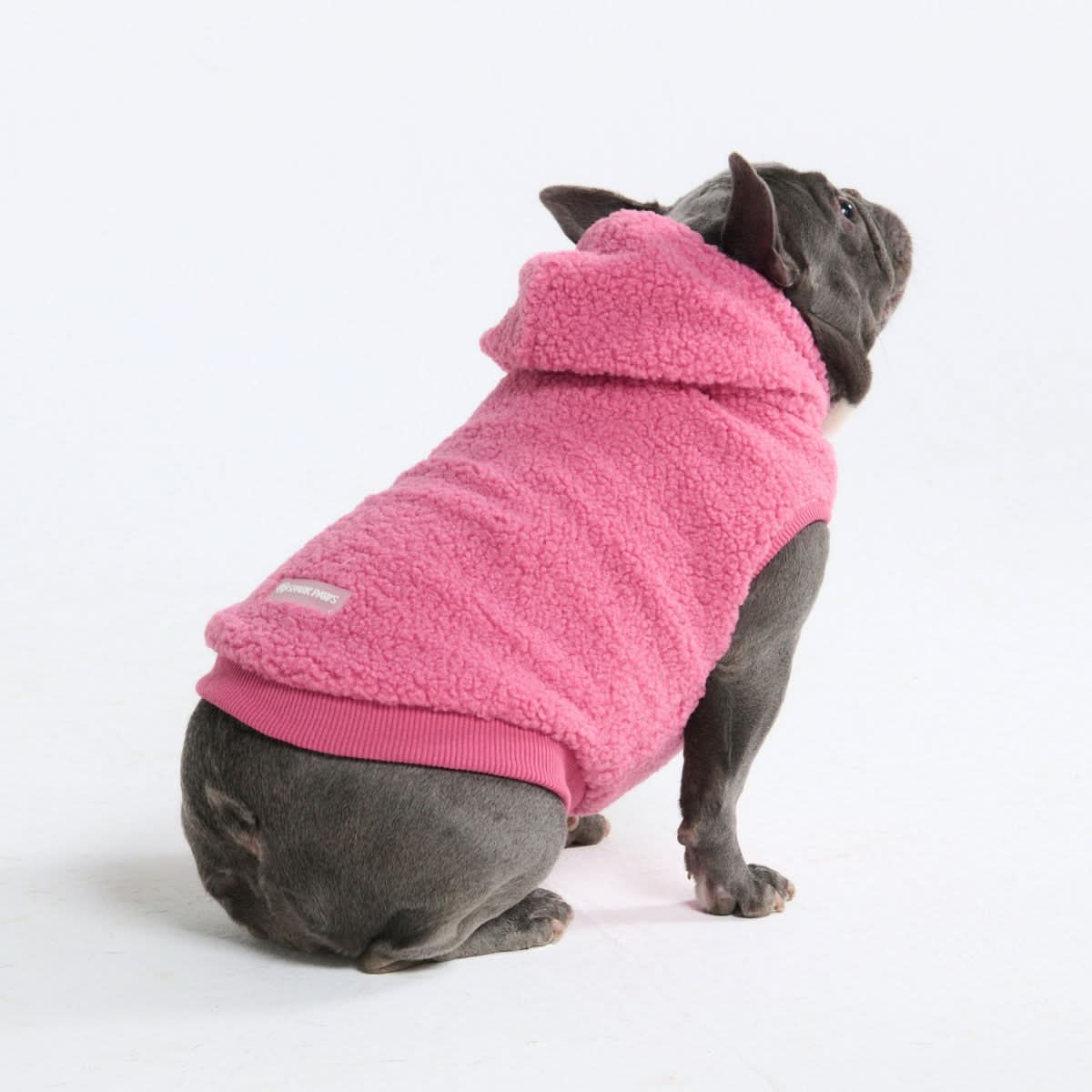Teddy Sherpa Dog Jacket - Dark Pink - Image 8