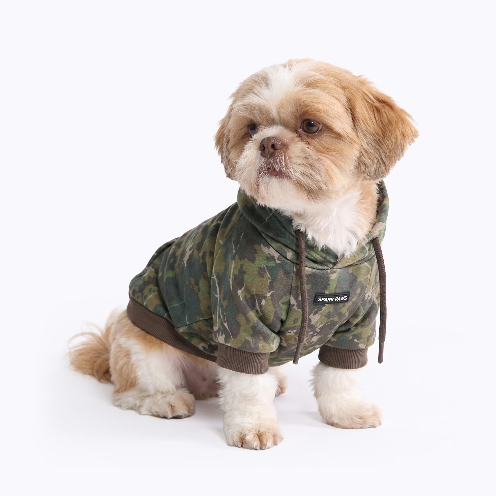 Concrete Wood Dog Hoodie - Moss - Image 3