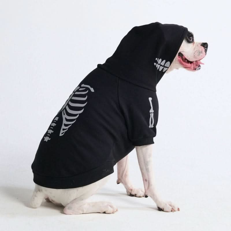 Halloween Dog Hoodie - Reflective Skeleton - Image 8