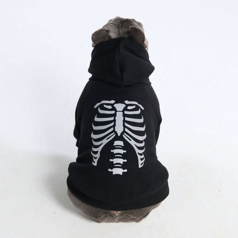 Halloween Dog Hoodie - Reflective Skeleton - Image 10