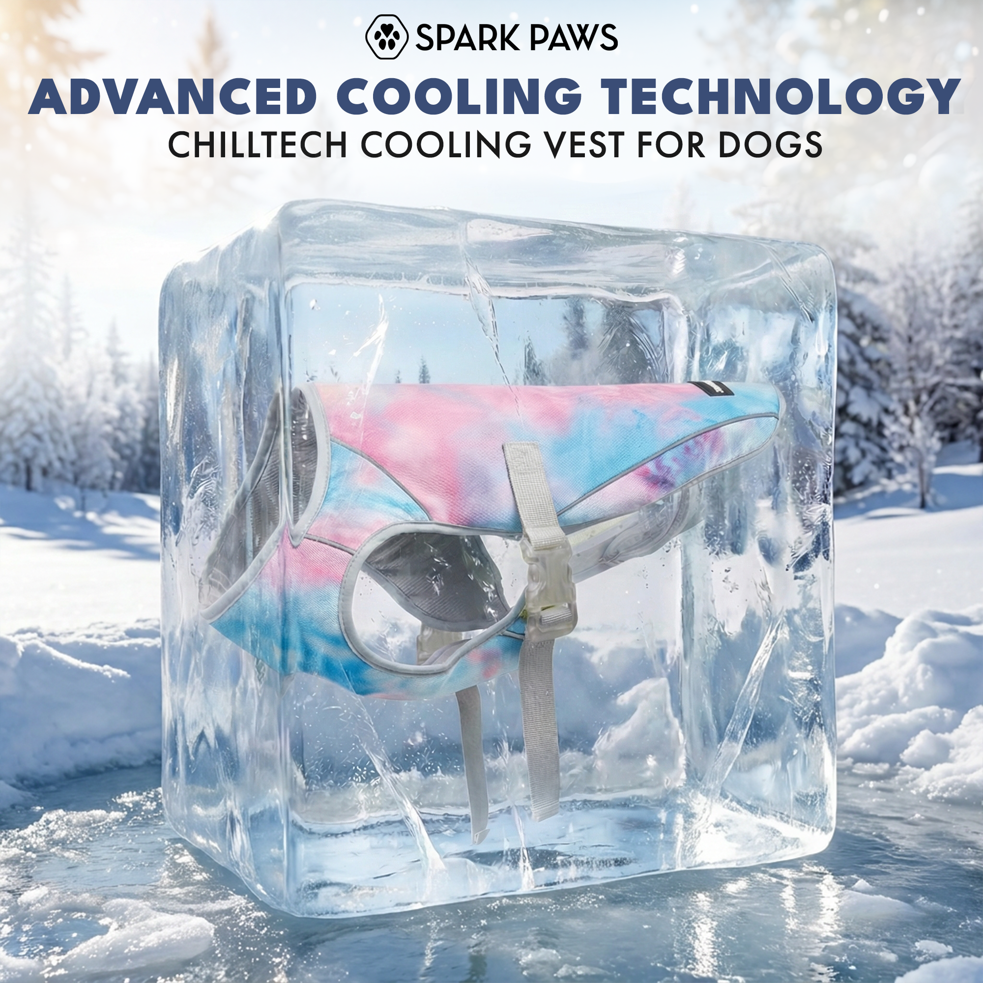 Dog Cooling Vest - Snow Cone - Image 11