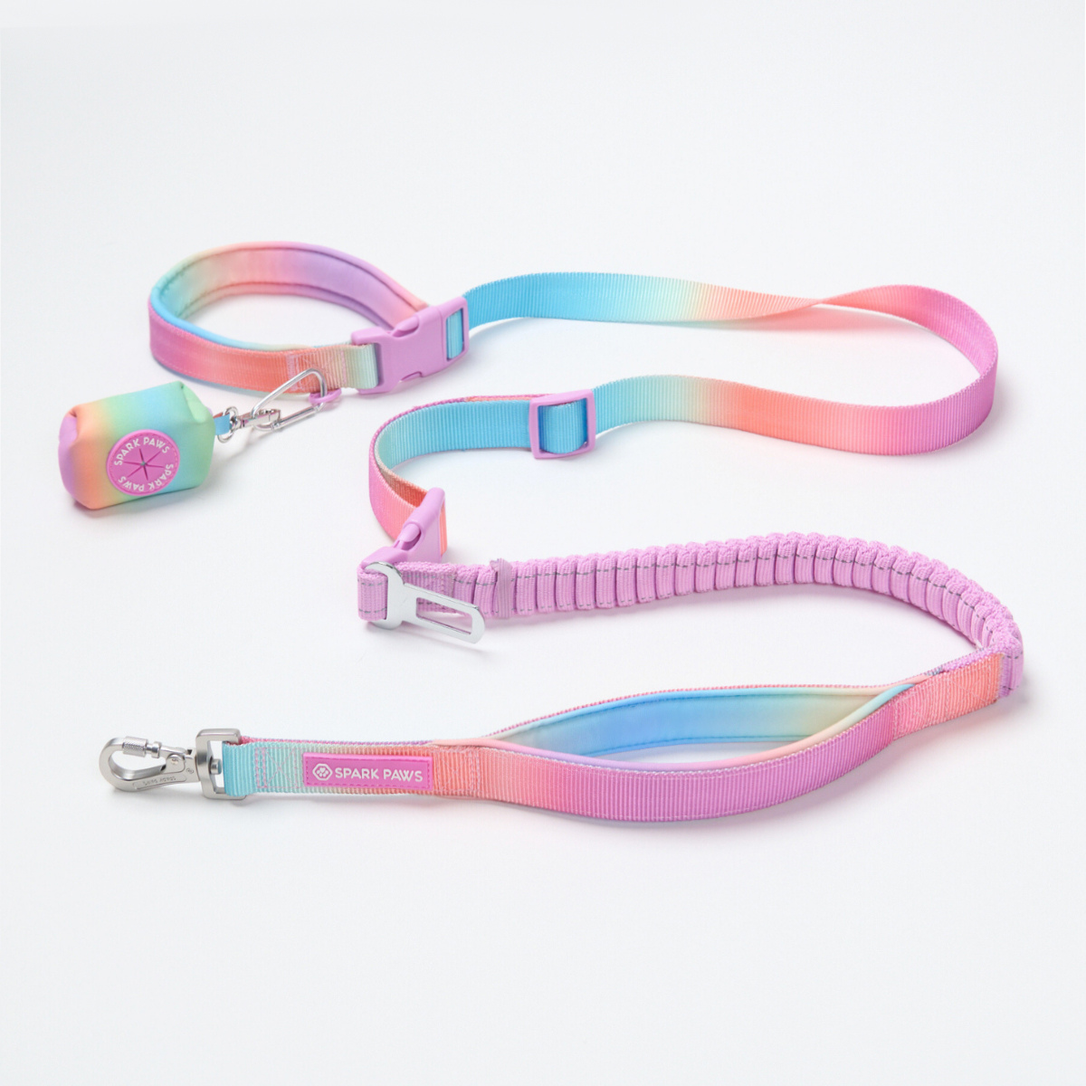 Multipurpose Seatbelt Handsfree Leash & Poop Bag Holder Set - Image 9