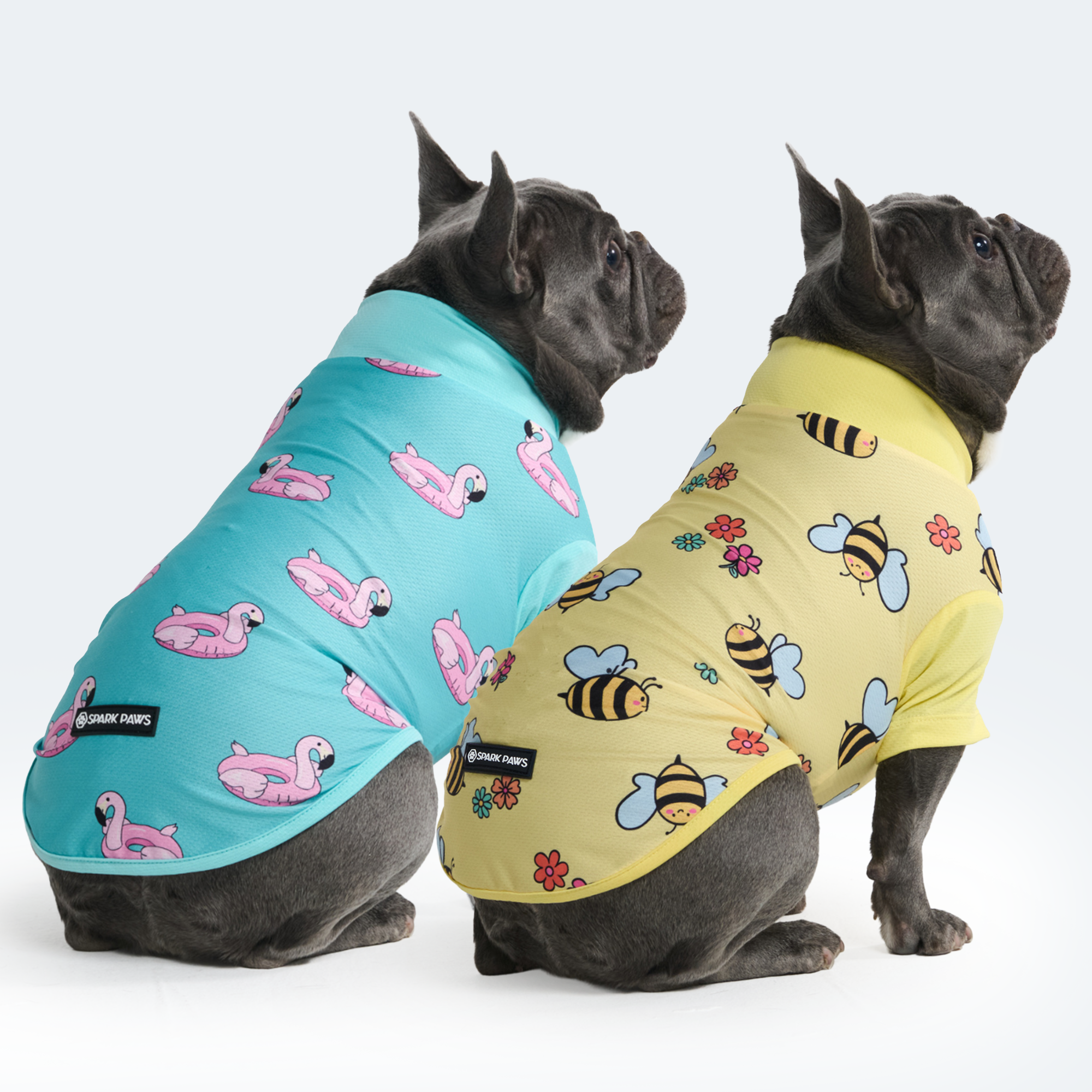 Sunblock Dog T-Shirt (2-pack) - Bees Flamingo - Image 3