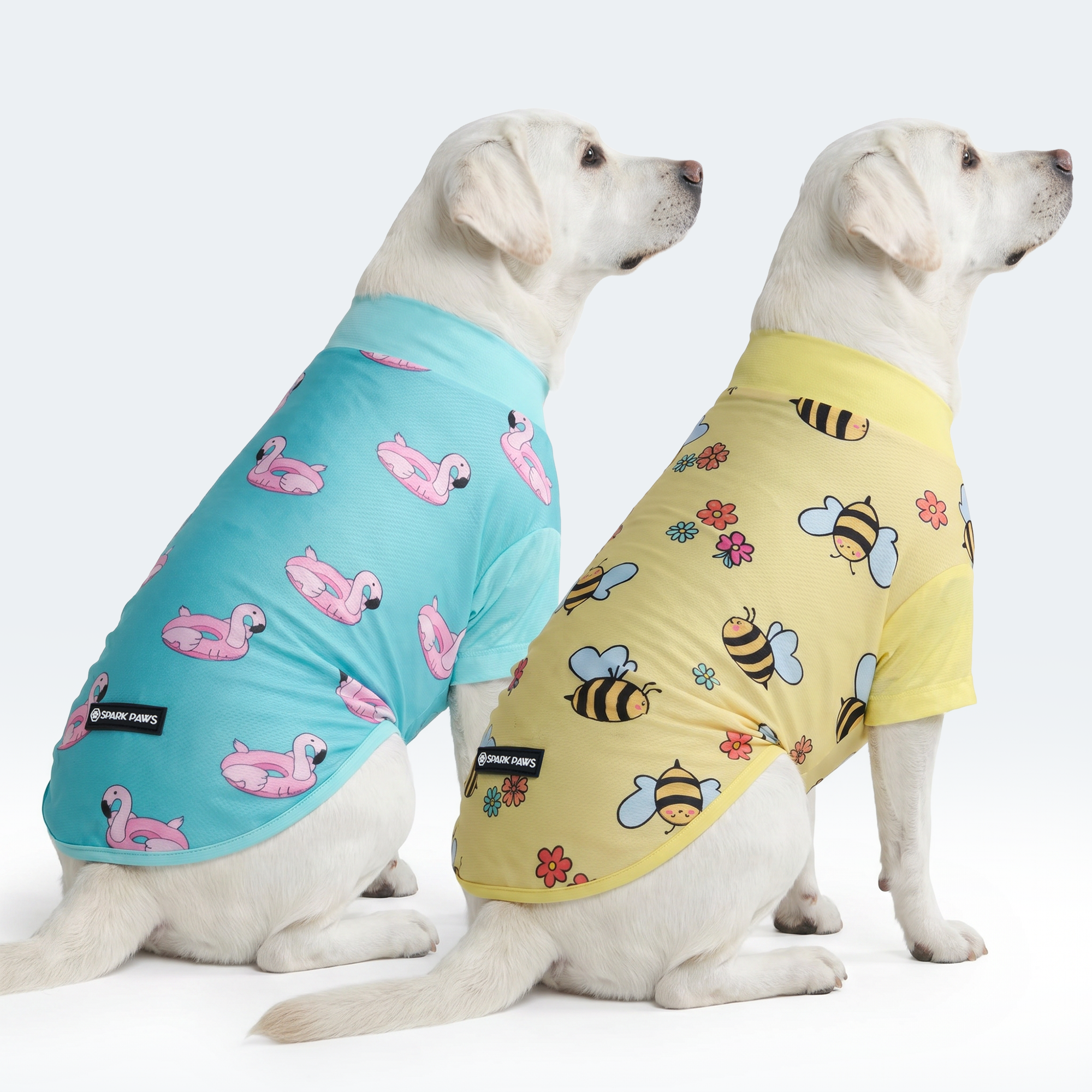 Sunblock Dog T-Shirt (2-pack) - Bees Flamingo - Image 4