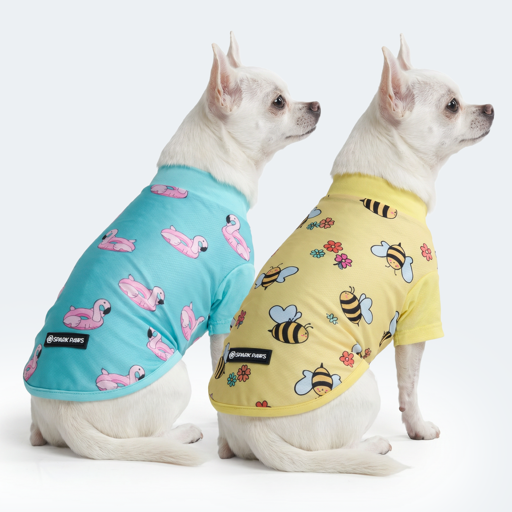 Sunblock Dog T-Shirt (2-pack) - Bees Flamingo - Image 2