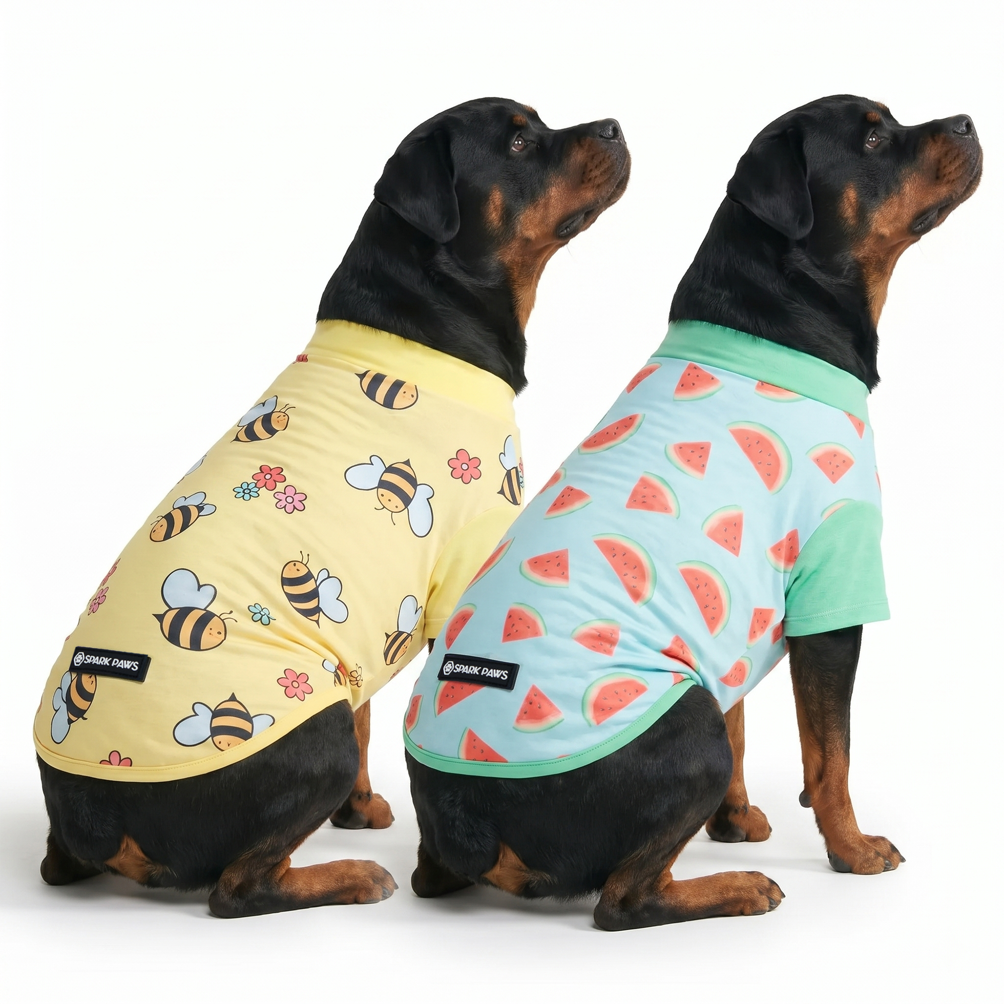 Sunblock Dog T-Shirt (2-pack) - Bees Watermelon - Image 4