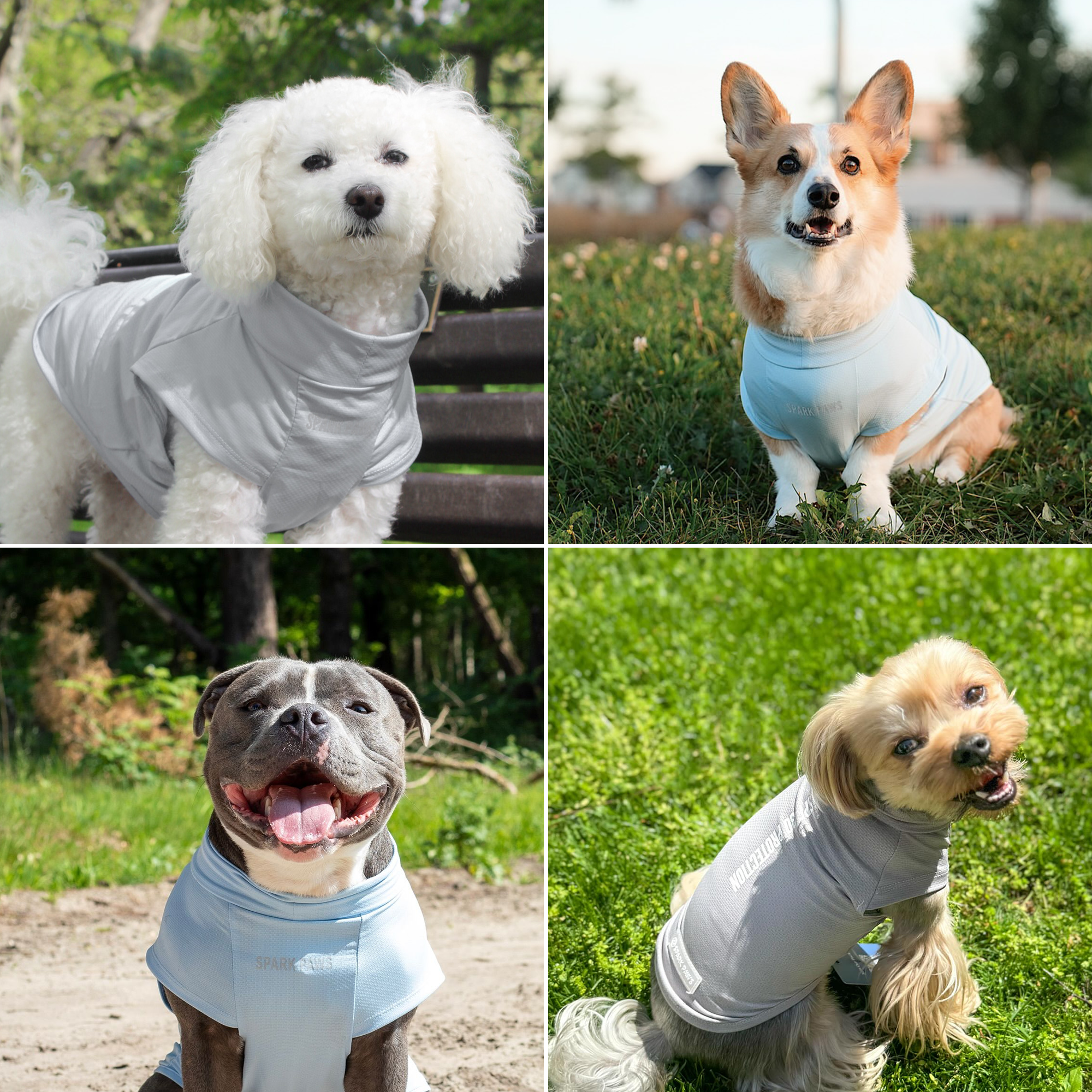 Sunblock Dog T-Shirt (2-pack) - Blue Grey - Image 8