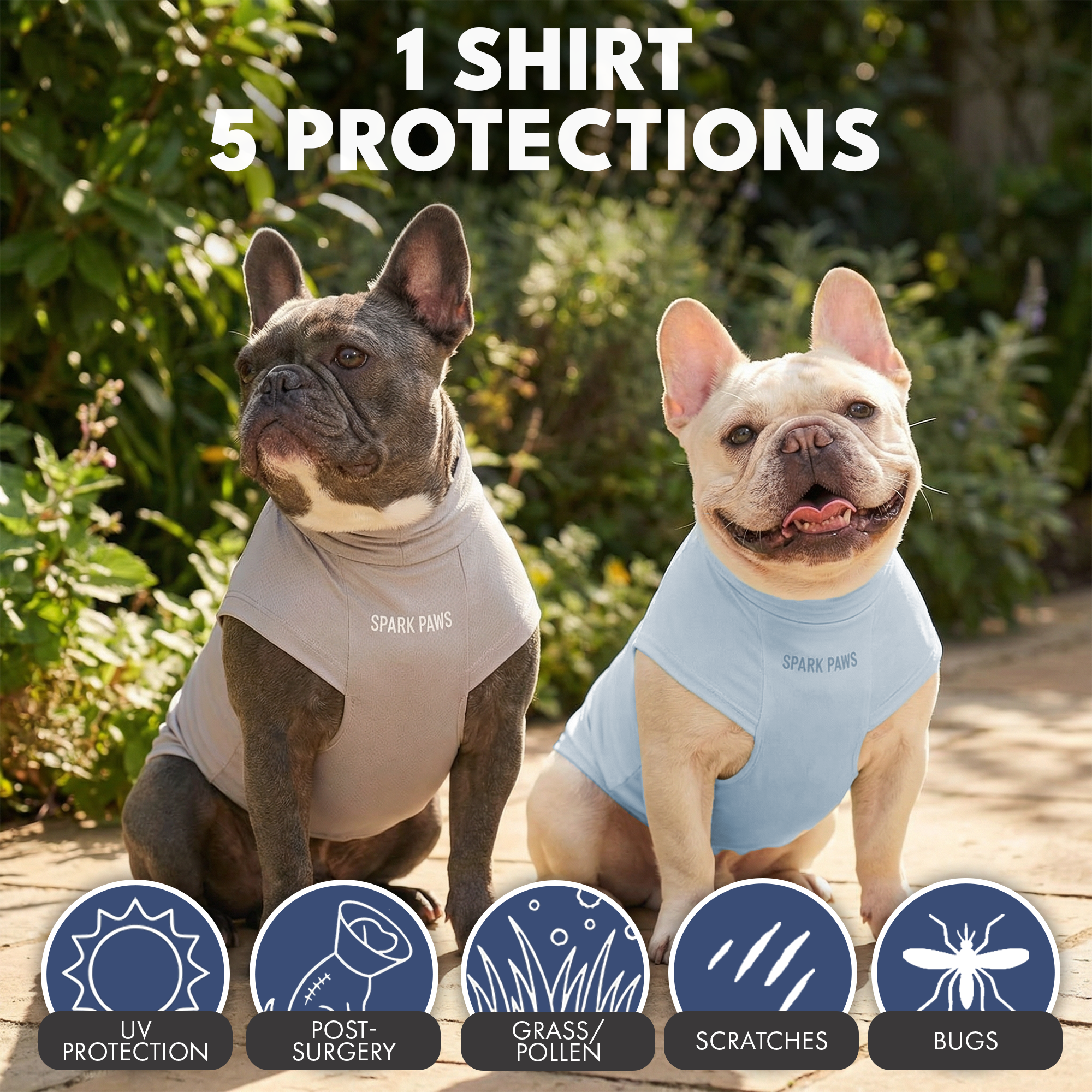 Sunblock Dog T-Shirt (2-pack) - Blue Grey - Image 6