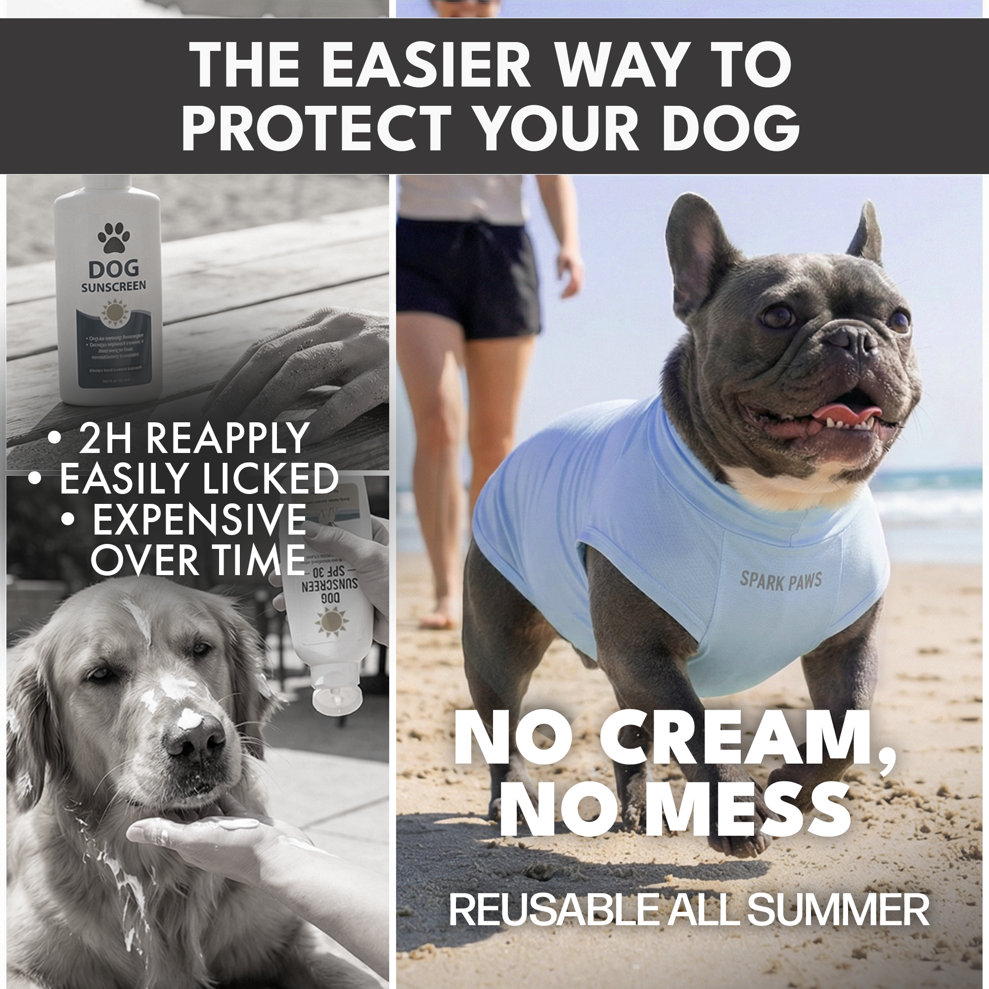 Sunblock Dog T-Shirt (2-pack) - Blue Grey - Image 7