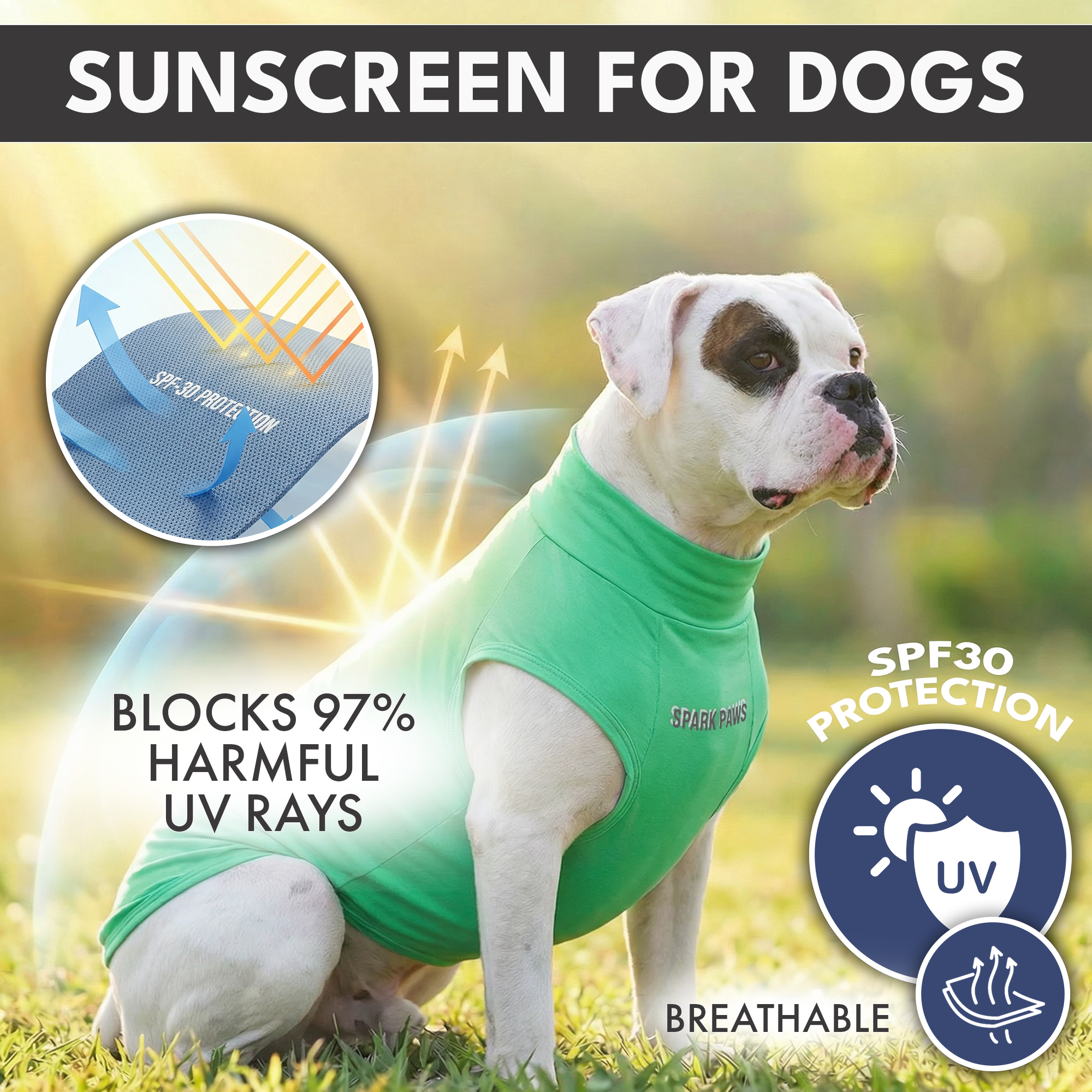 Sunblock Dog T-Shirt (2-pack) - Blue Mint - Image 5