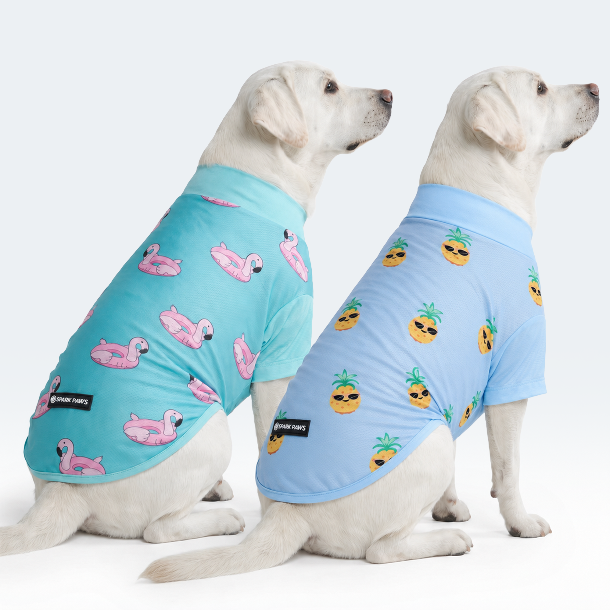 Sunblock Dog T-Shirt (2-pack) - Flamingo Pineapple - Image 4