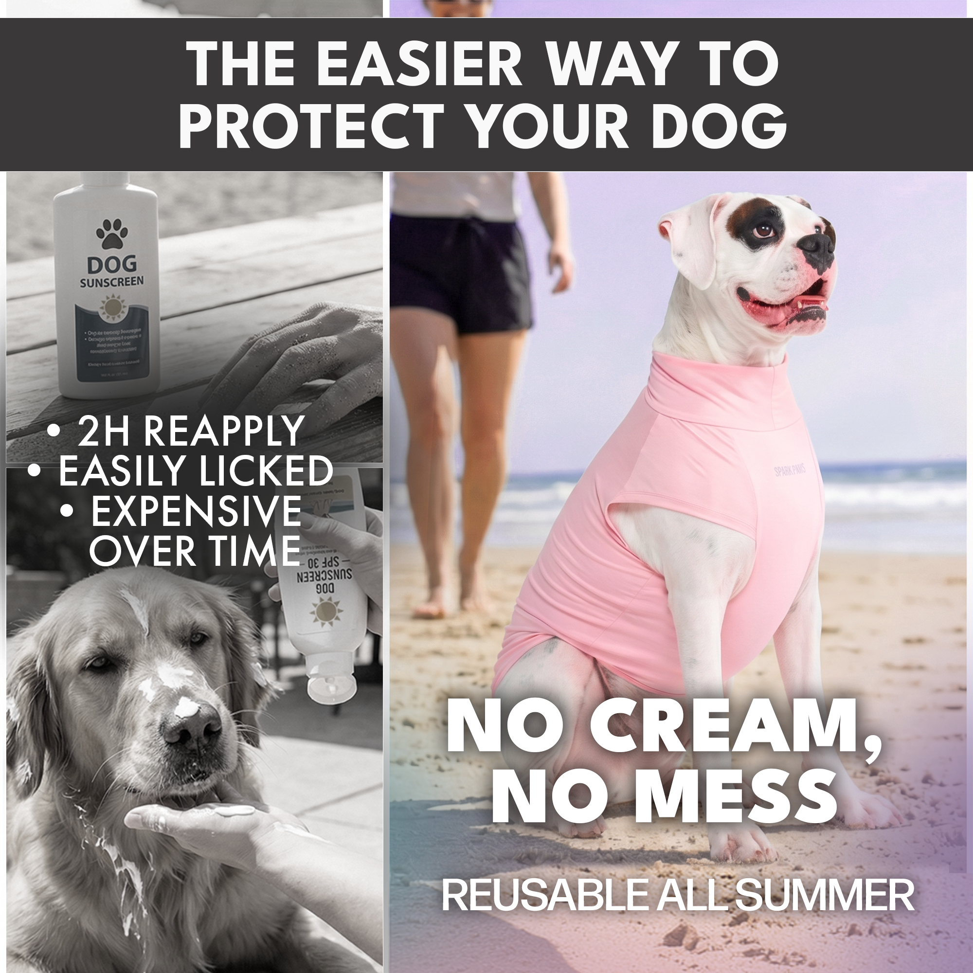 Sunblock Dog T-Shirt (2-pack) - Pink Purple - Image 7