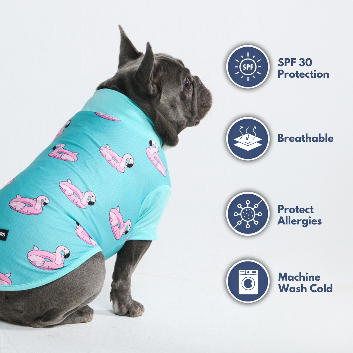 Sunblock Dog T-Shirt - Flamingo - Image 7