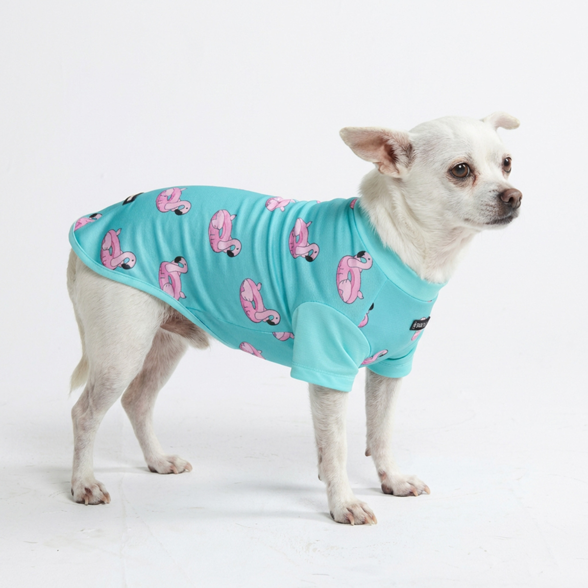 Sunblock Dog T-Shirt - Flamingo - Image 3