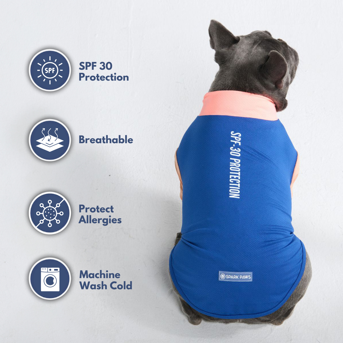 Sunblock Dog T-Shirt - Blue Hawaiian - Image 7