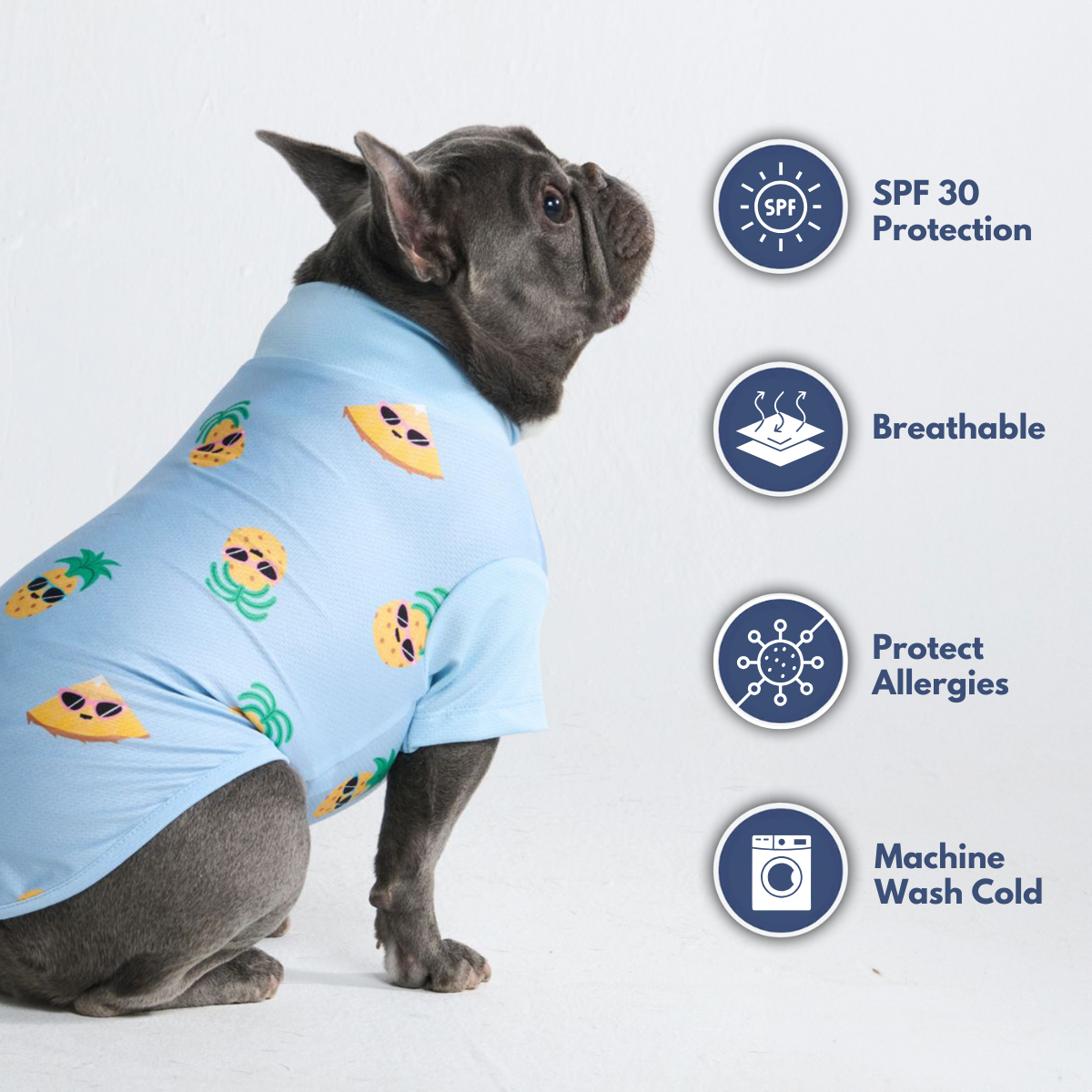 Sunblock Dog T-Shirt - Pineapple - Image 7