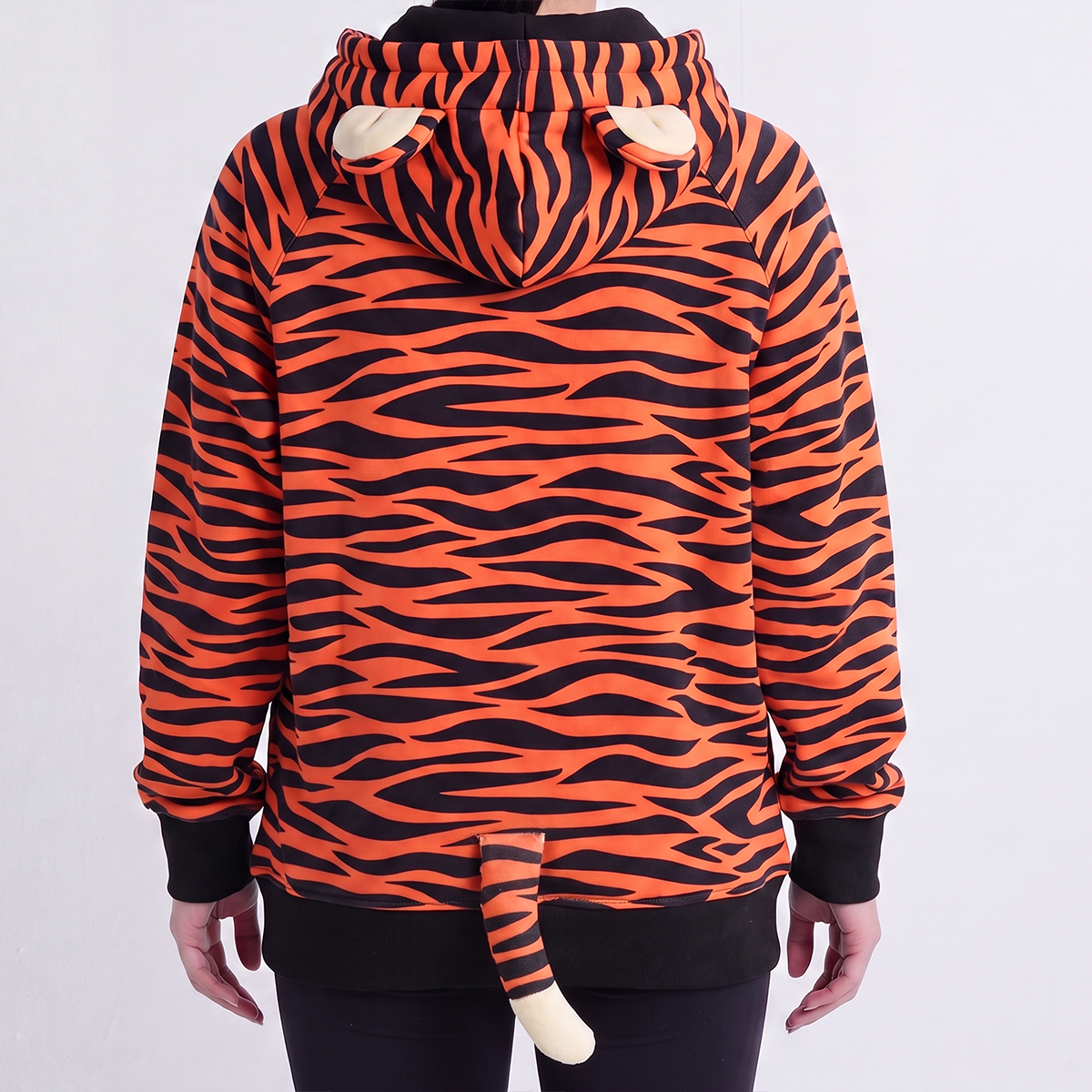 Halloween Human Hoodie - Tiger - Image 3