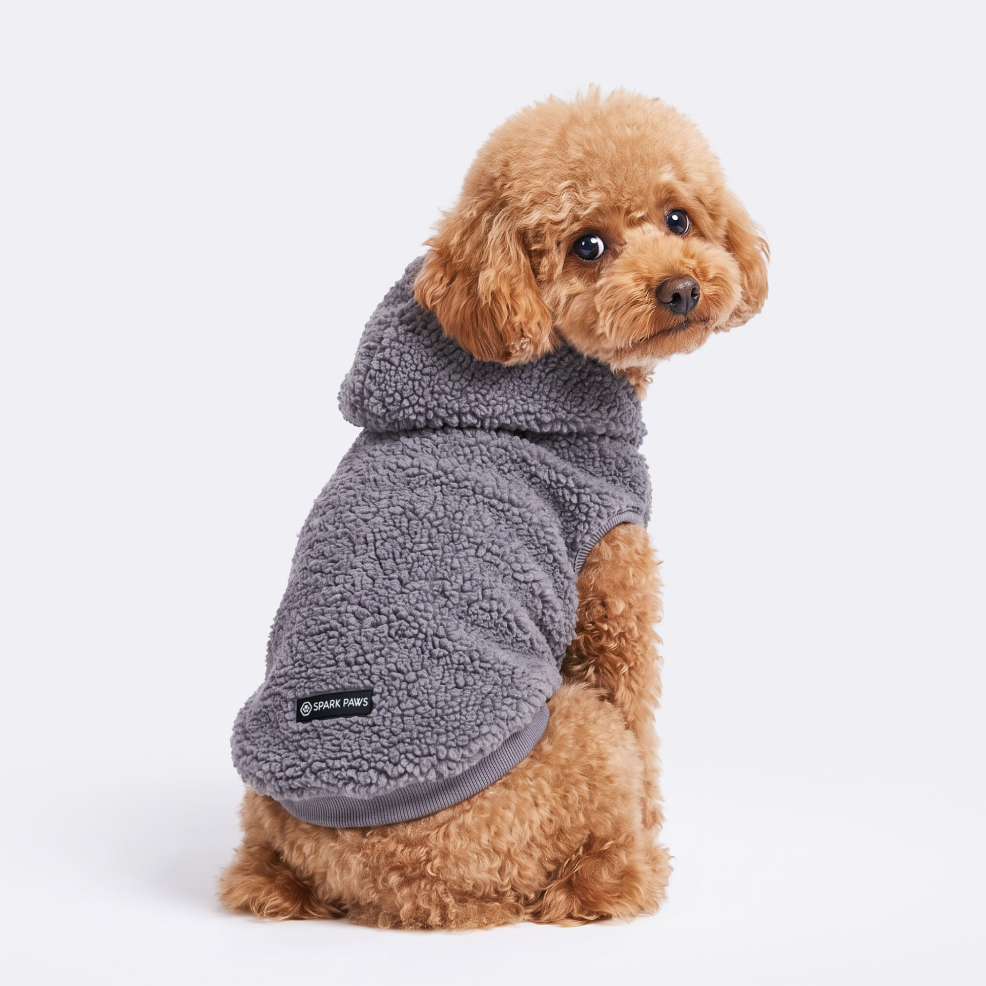 Teddy Sherpa Jacket - Grey - Image 2