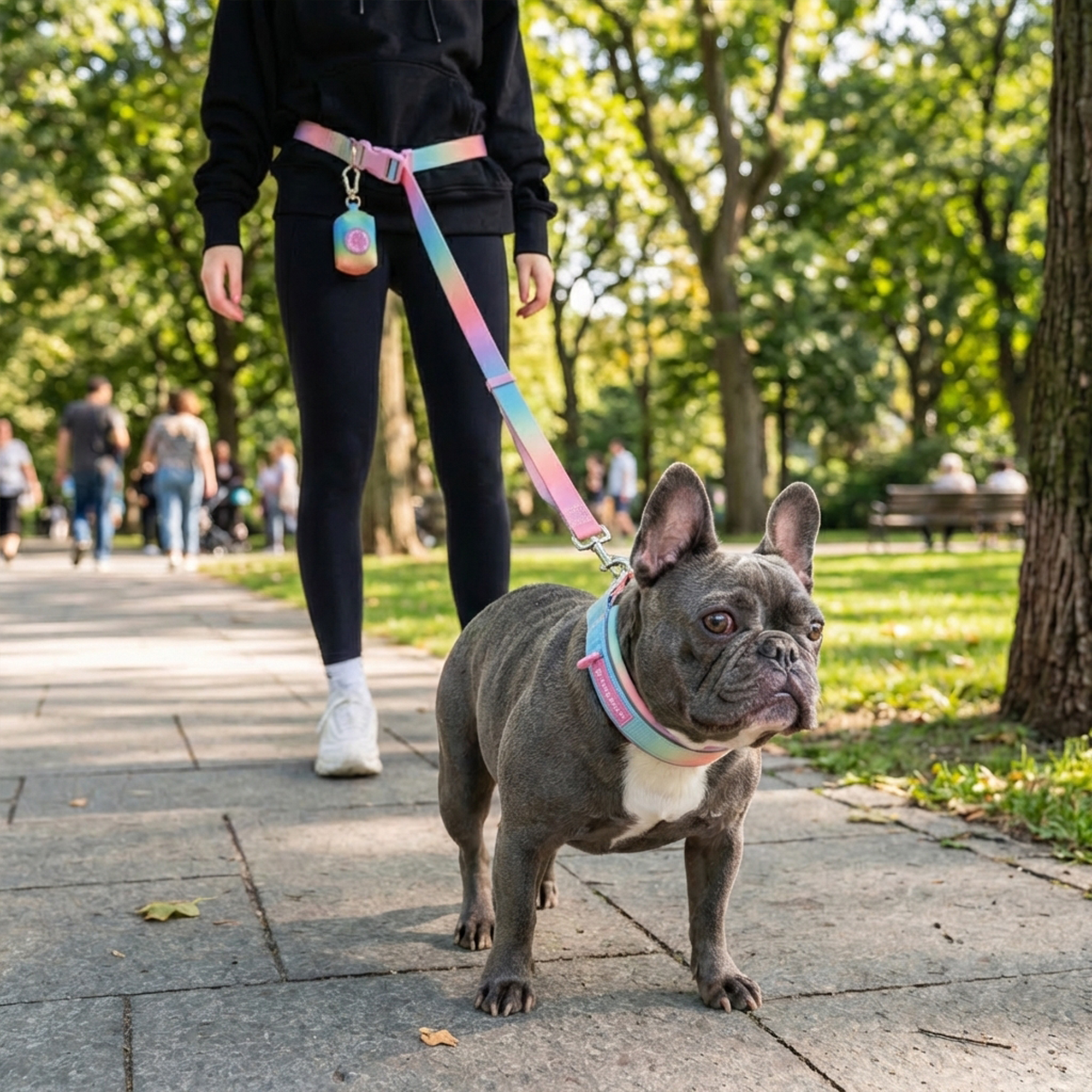 Martingale Collar and Multipurpose Leash Set - Pastel Icing - Image 10