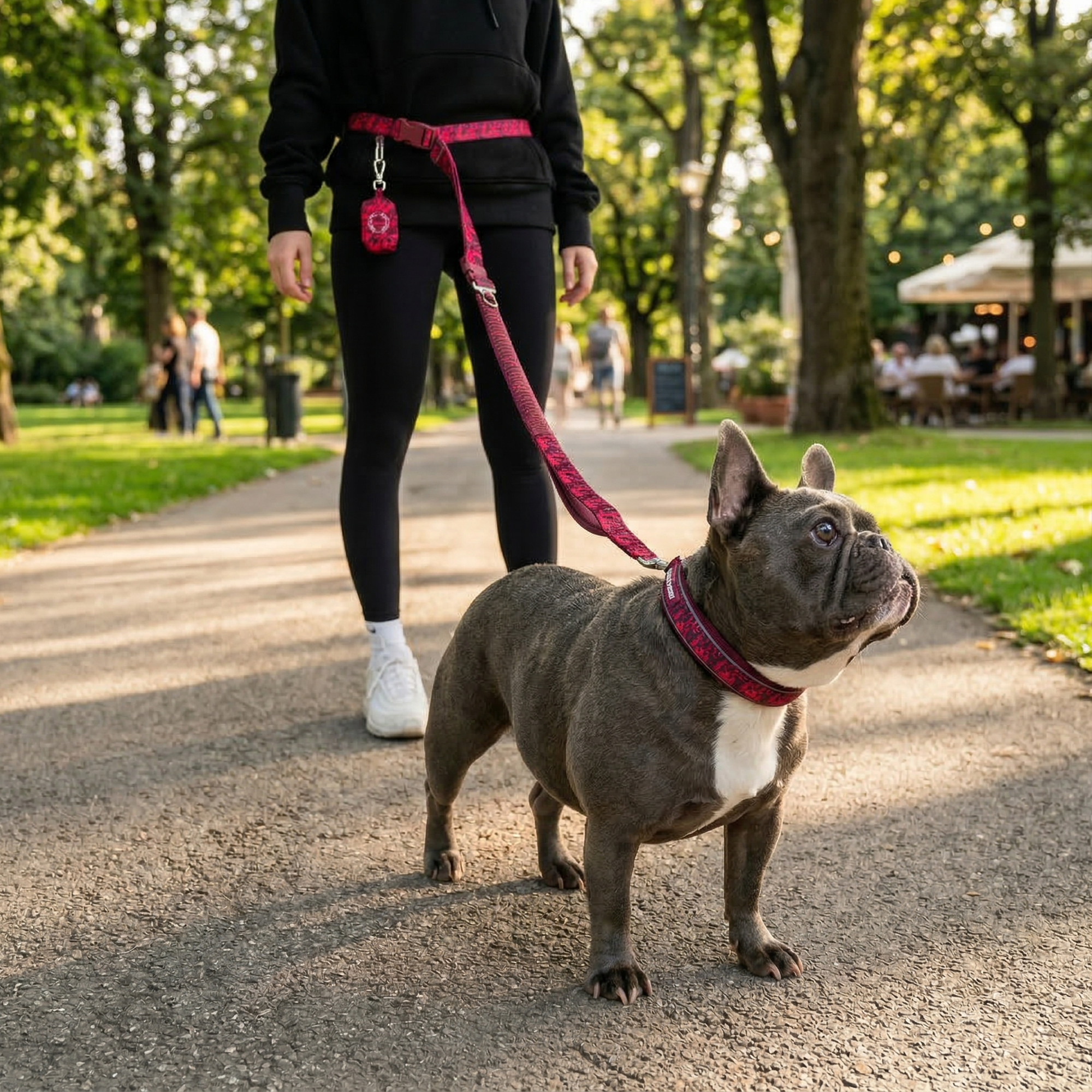 Martingale Collar and Multipurpose Leash Set - Fuchsia Camo - Image 10