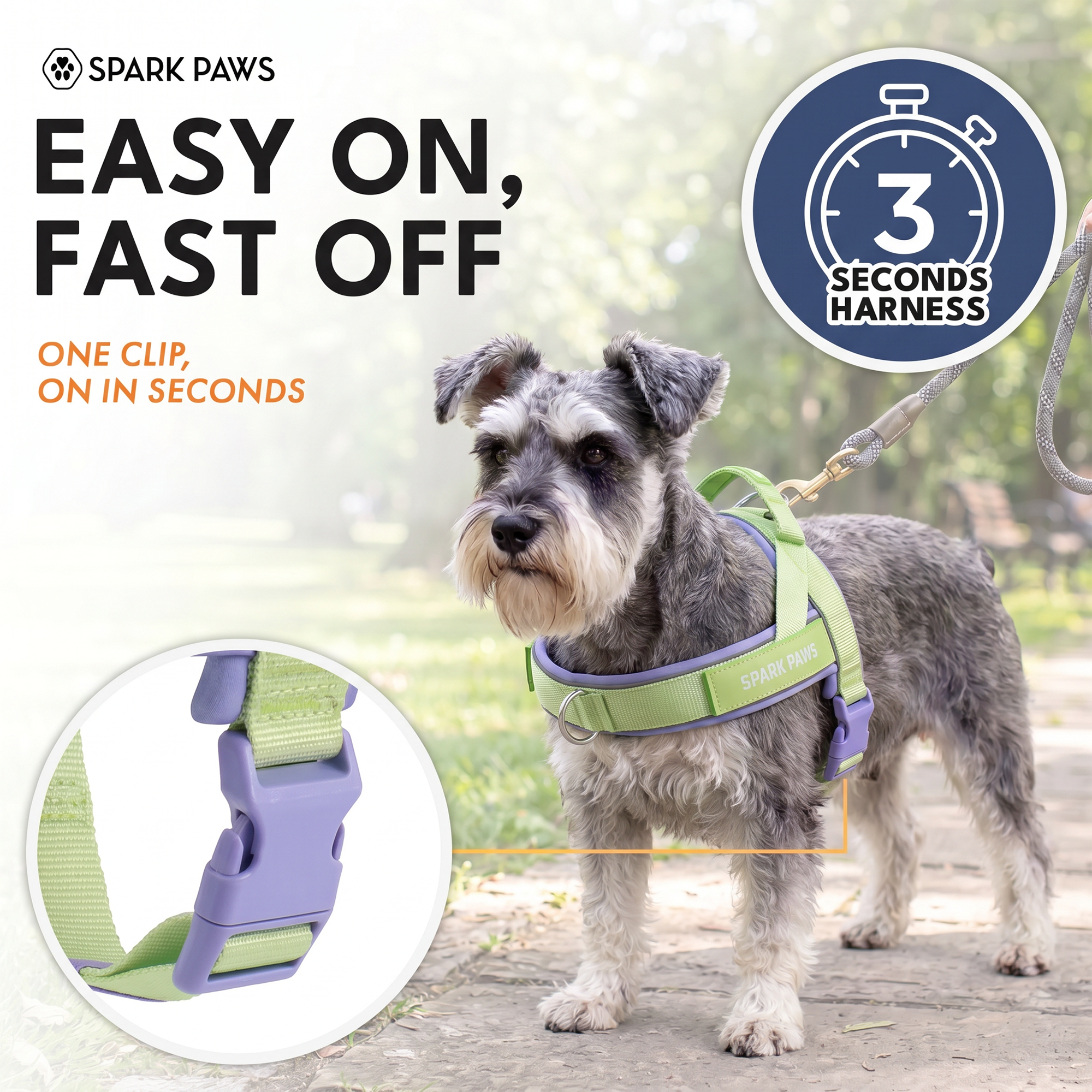 Grab & Go Harness - Violet Lime - Image 8