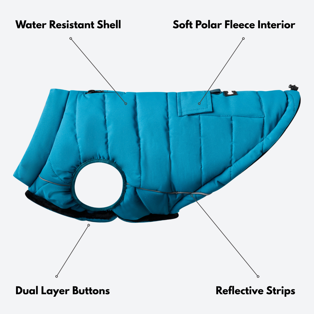 WarmShield Water-Resistant Jacket - Teal - Image 5