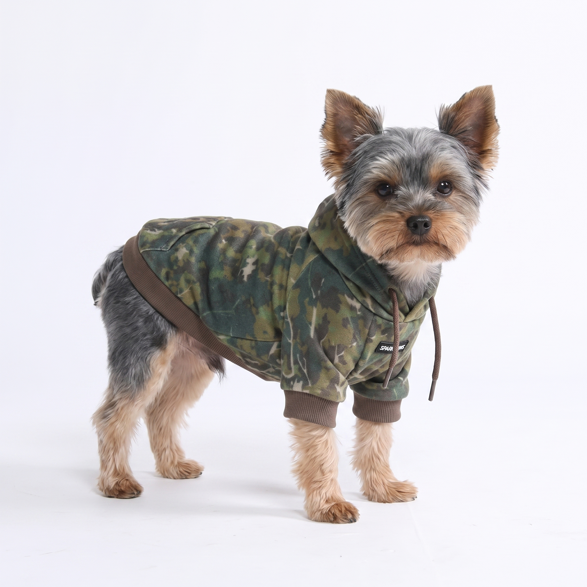 Concrete Wood Dog Hoodie - Moss - Image 2