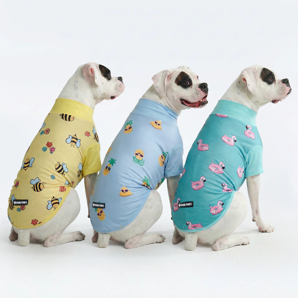 Sunblock Dog T-Shirt (3-pack) - Bees. Flamingo. Pineapple - Image 3