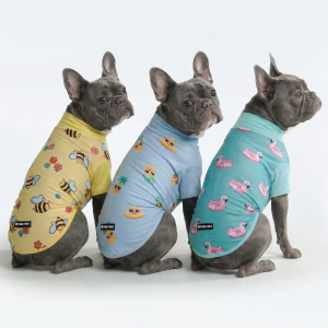 Sunblock Dog T-Shirt (3-pack) - Bees. Flamingo. Pineapple