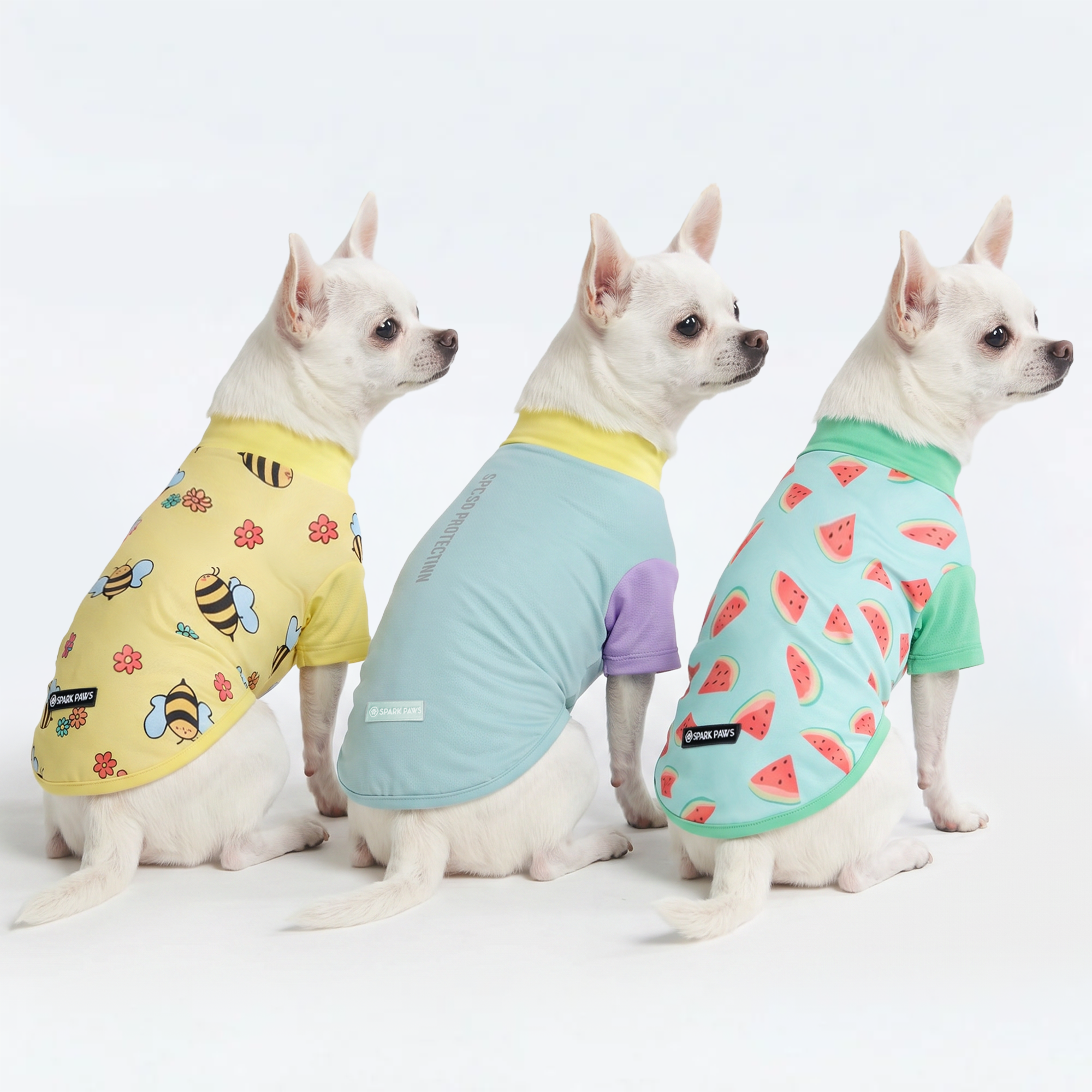 Sunblock Dog T-Shirt (3-pack) - Breeze. Bees. Watermelon - Image 2